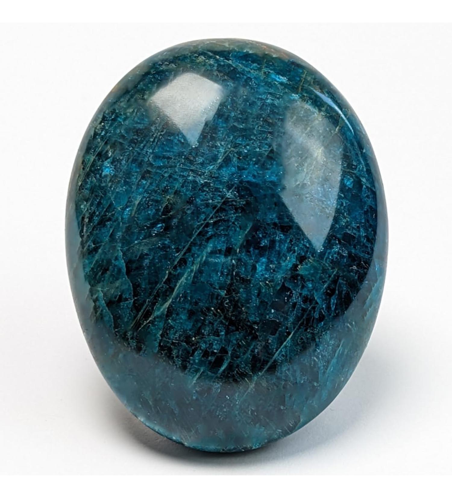 Eusice Blue Apatit Naturstein 100% Handmade Healing Stone for Anti-Stress & Creativity | High-Quality Blue Apatit for Wellness Meditation & Yoga (80g-100g) - Buy Online on GoSupps.com
