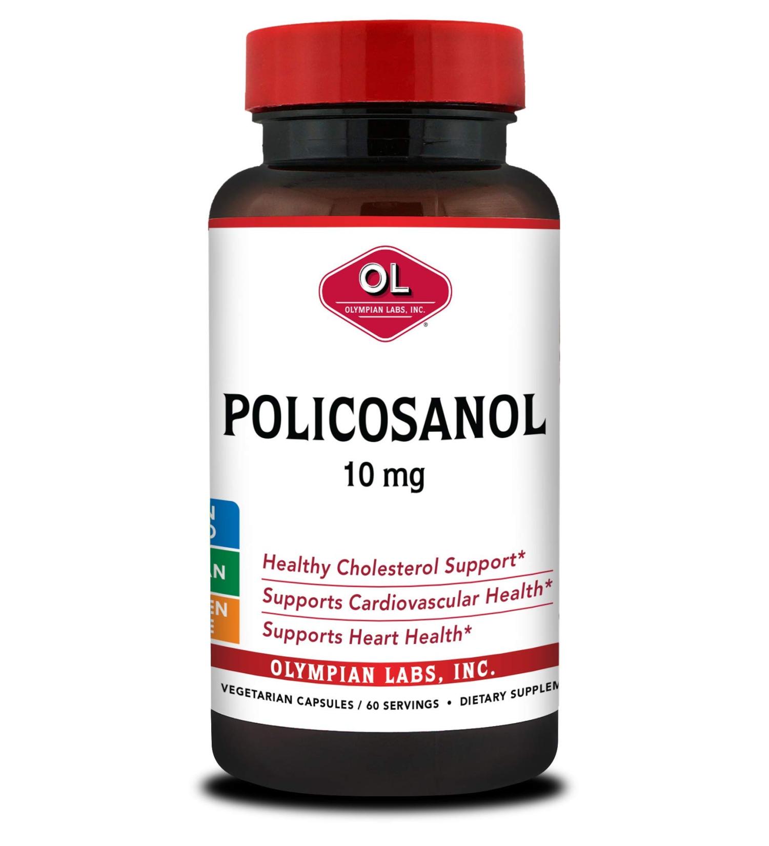 Olympian Labs Policosanol 60 Count - Natural Cholesterol Support - Buy Online on GoSupps.com