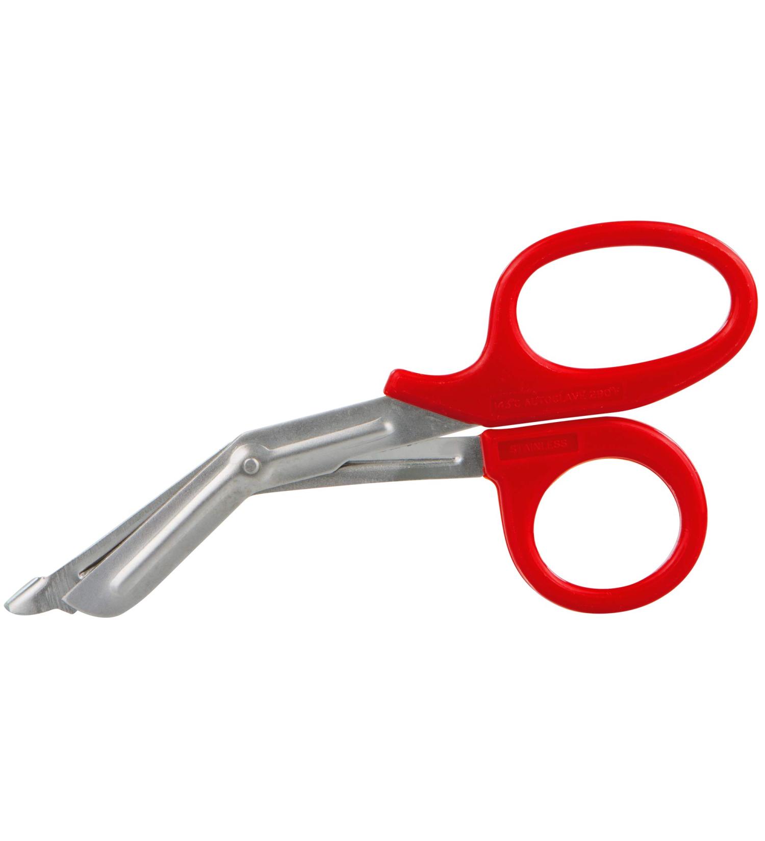 SANISMART universal scissors bandage scissors 19 cm color: red