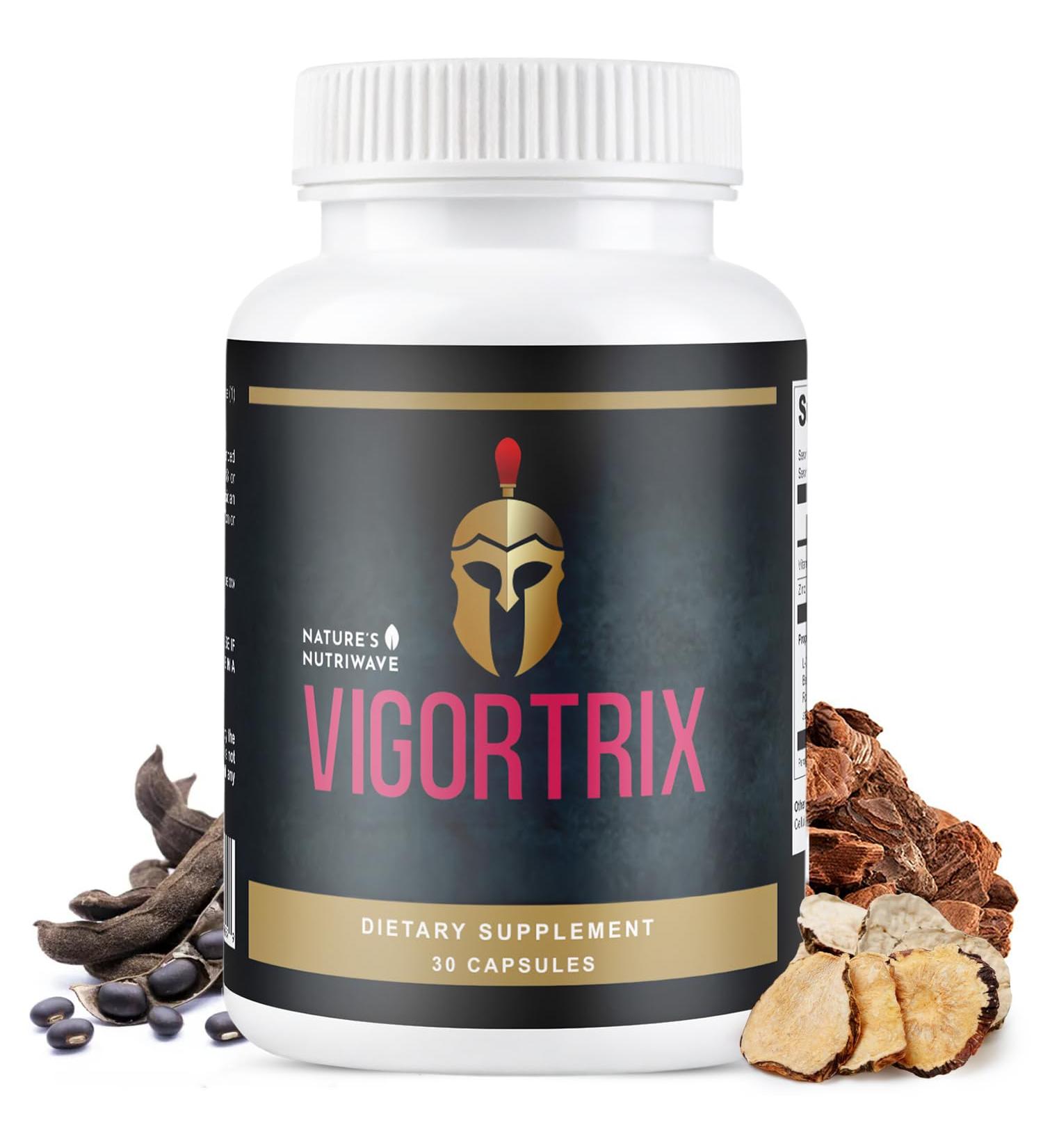 Vigortrix 100% Natural Men s Wellness Supplement with Niacin Zinc & Herbal Blend Made in USA - 30 Capsules 1 Month Supply 30 Count (Pack of 1) - Buy Online on GoSupps.com
