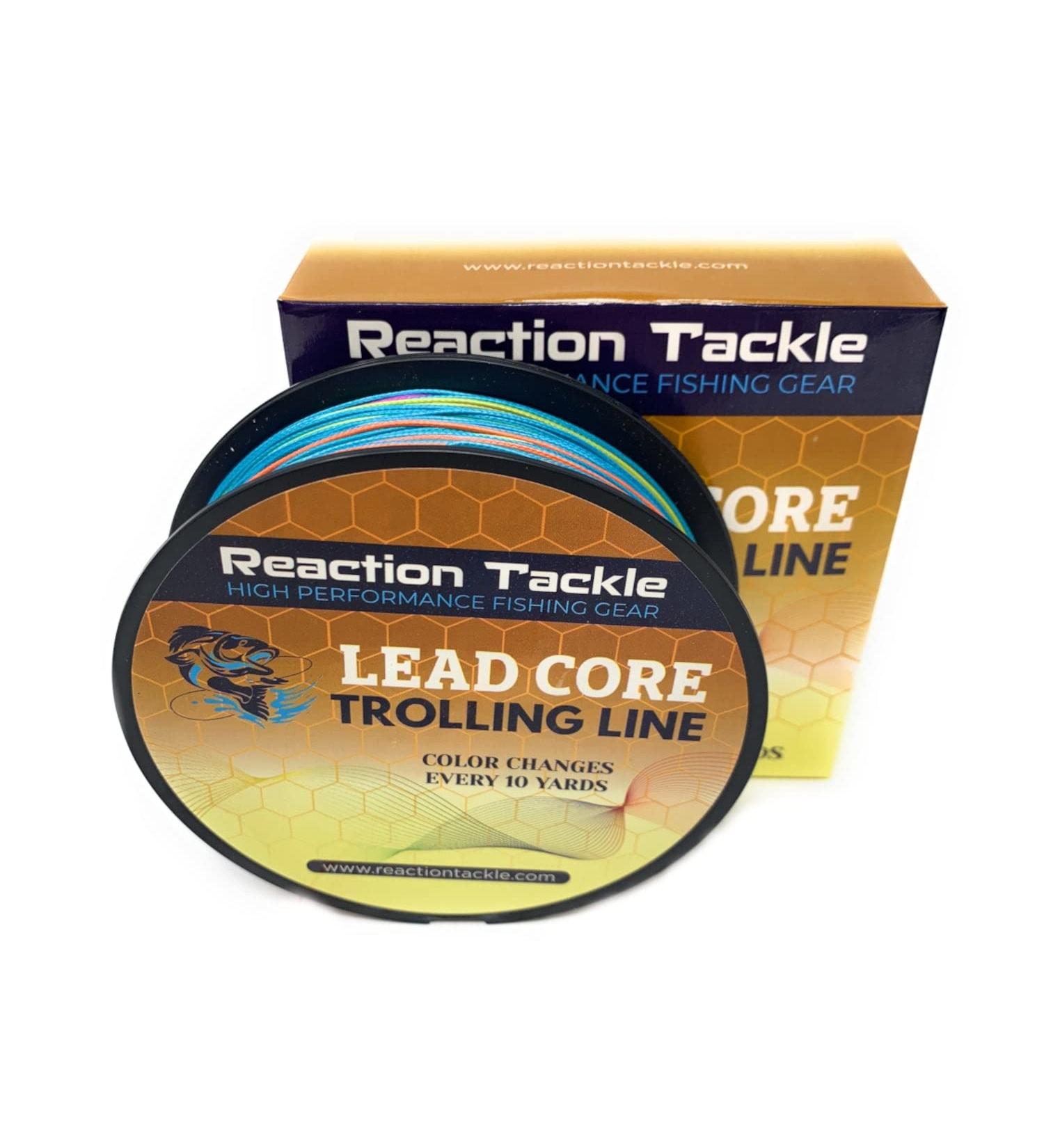 Reaction Tackle Lead Core Fast Sinking Braided Line 12LB (100 yards) - Color Changes Every 10 Yards - Buy Online on GoSupps.com