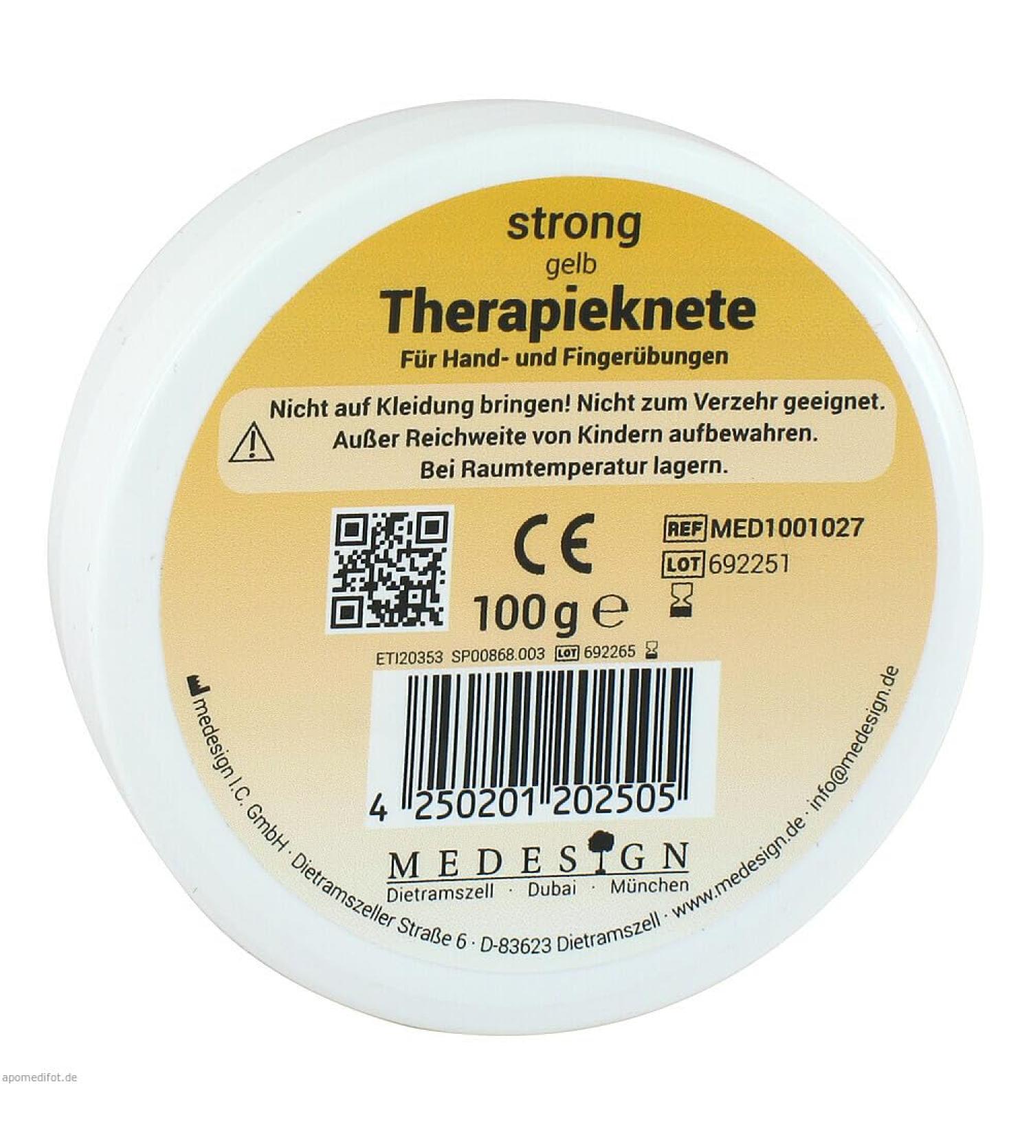 medesign therapy clay yellow strong 1 pack (1 x 100 g)