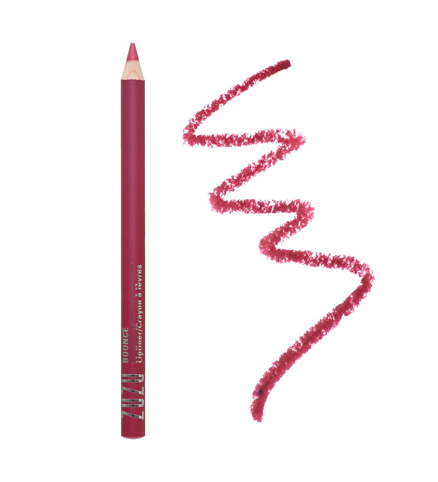 Zuzu Luxe Lip Pencil - Bounce: Dark Berry/Cool | Natural, Paraben-Free, Vegan, Gluten-Free | 0.04 oz - Buy Online on GoSupps.com