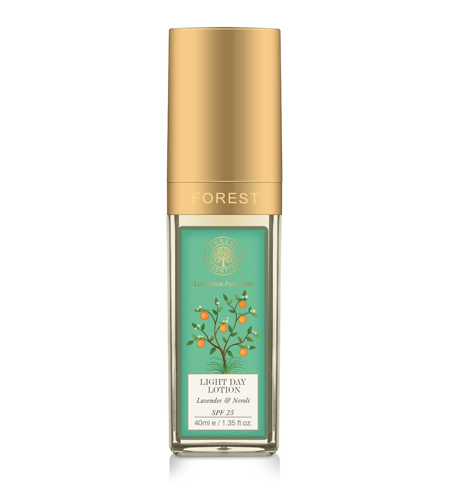 Forest Essentials Light Day Lavender and Neroli SPF25 Lotion 40ml ---"Shipping by FedEx"