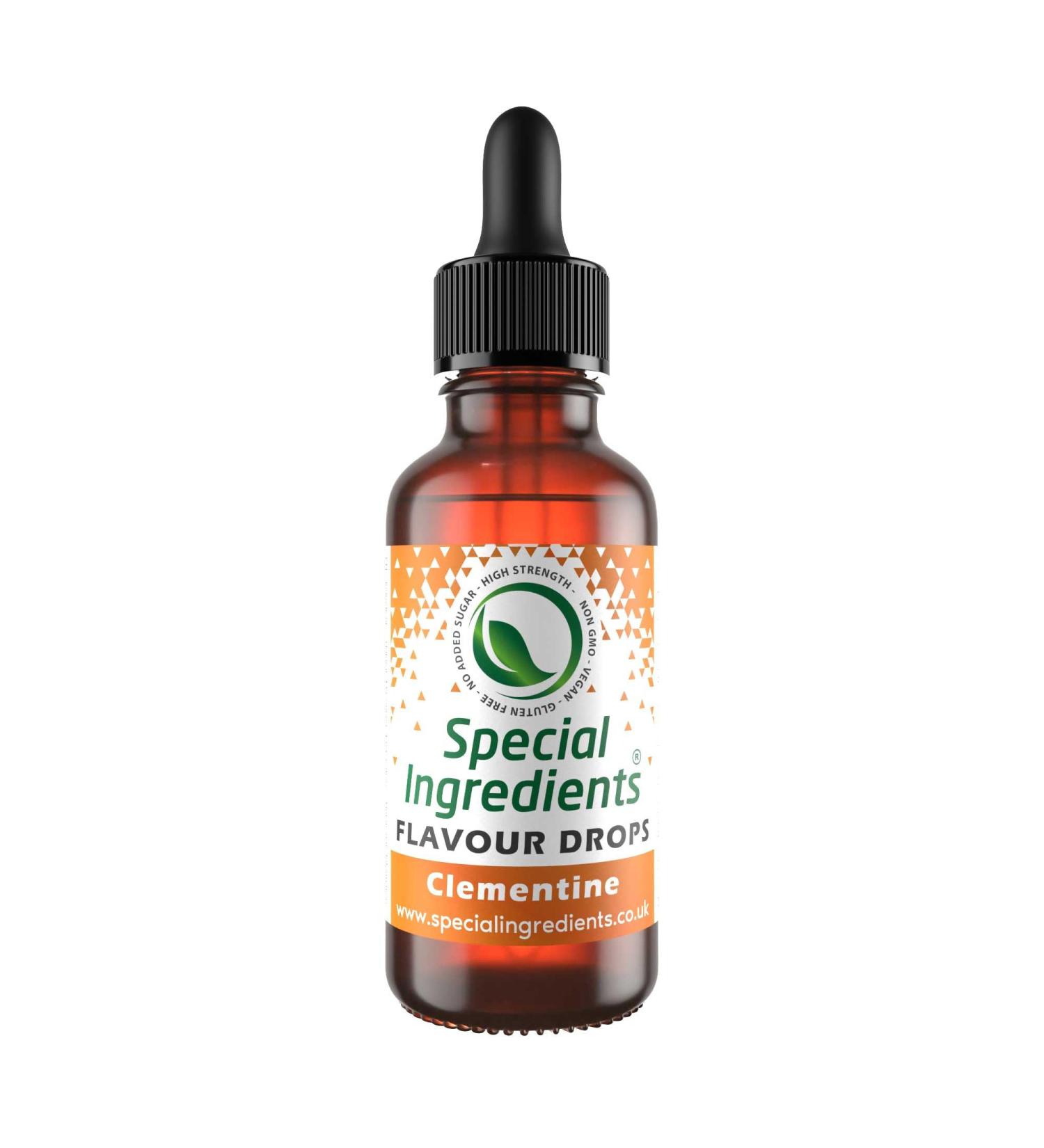 Clementine Flavour Drop 30ml Highly Concentrated Versatile Food Flavouring - Vegan Non GMO Gluten Free Clementine 30ml - Buy Online on GoSupps.com