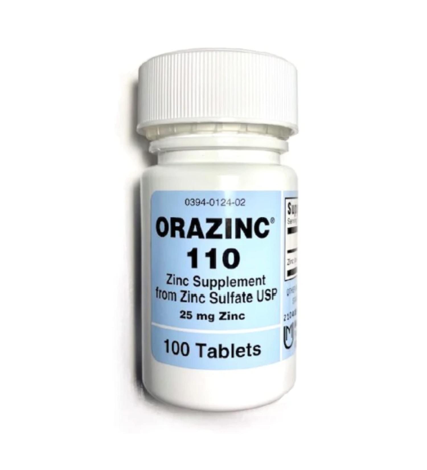 Orazinc 110 (100 Tablets) - Zinc Supplement for Immune Support - Buy Online on GoSupps.com