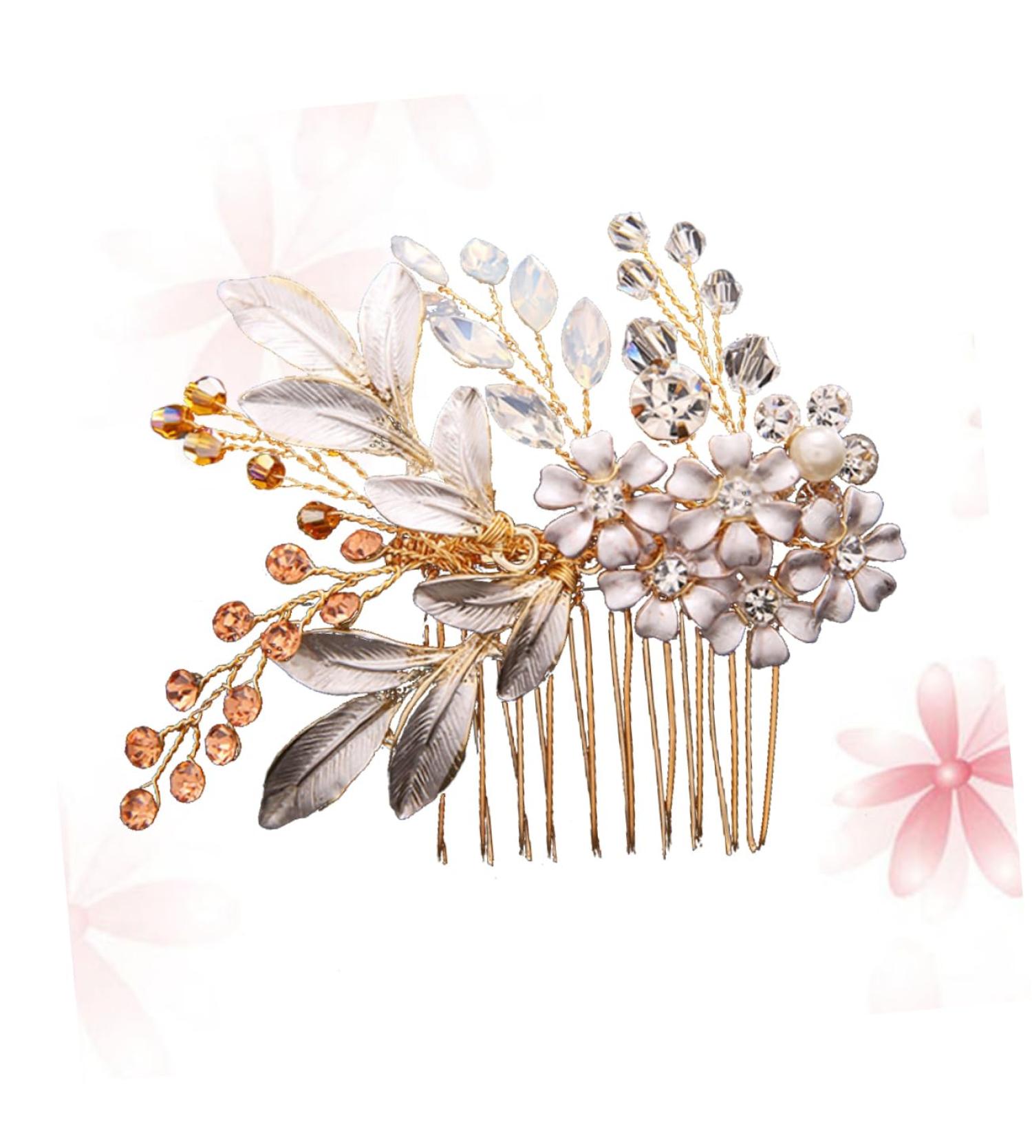Beaupretty Hair Combs for Women Wedding Hair Clip Goody Hair Clips for Women Pearl Hair Barrettes Essential Oils Wallet Ice Face Mold Hair Accessories for Prom Tiara Bride Rhinestones - Buy Online on GoSupps.com