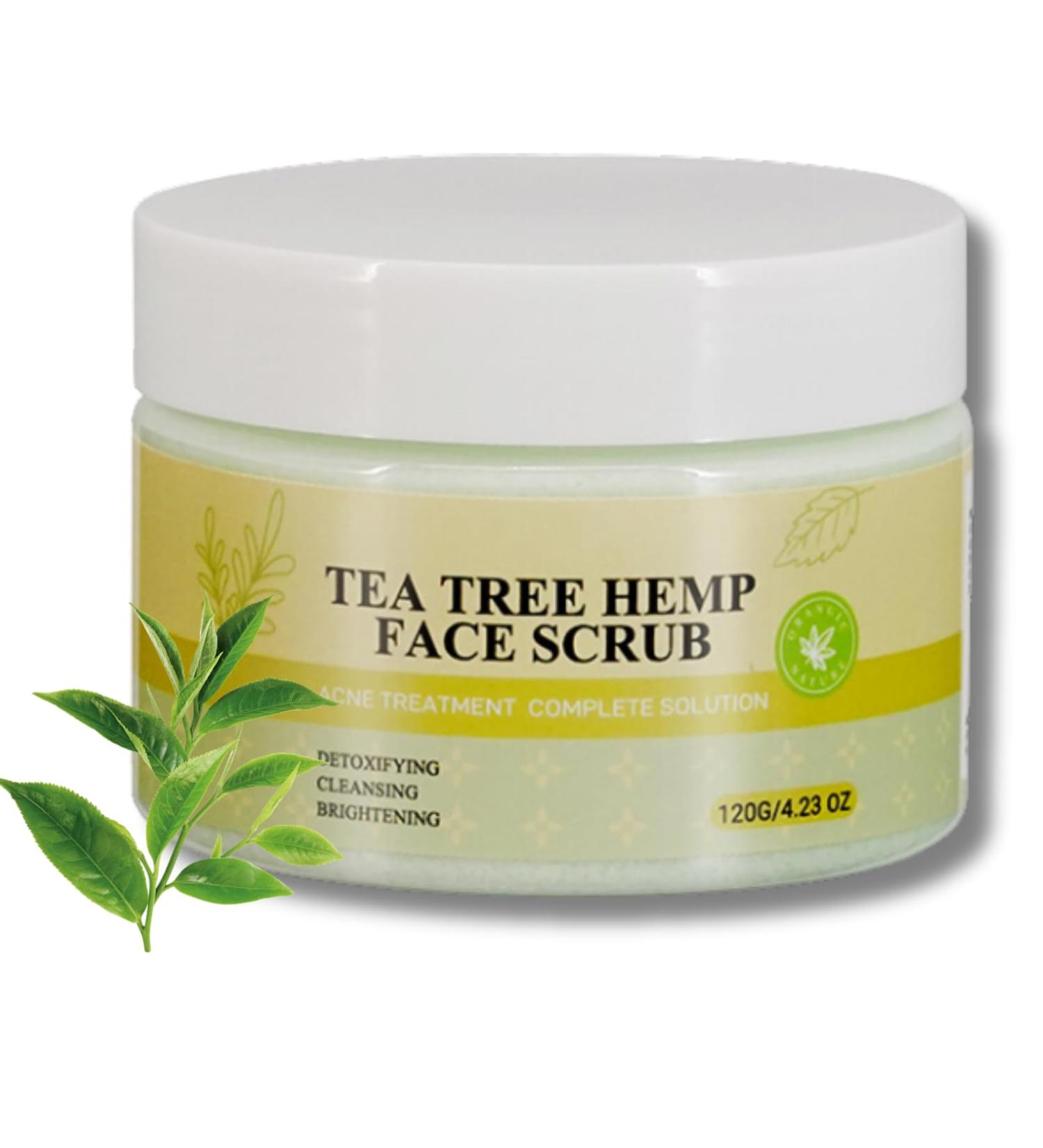Tea Tree Face Scrub Face Exfoliator Tea Tree Body Scrub Body Exfoliator Moisturizing Body Spa Care Face Skin Care Scrub For Bikini Area Neck Butt Back Acne Armpit Dry & Dull Skin - Buy Online on GoSupps.com