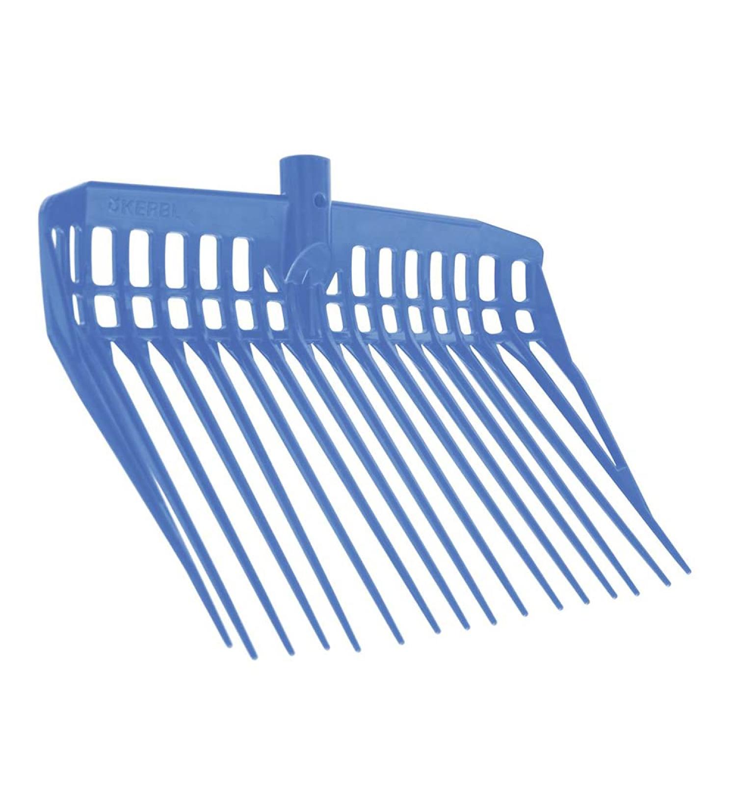 Kerbl EcoFOFOF Dung Fork - Royal Color 16 Tines Durable Plastic 28x30 cm - Ideal Hay Fork for Easy Cleaning - Buy Online on GoSupps.com
