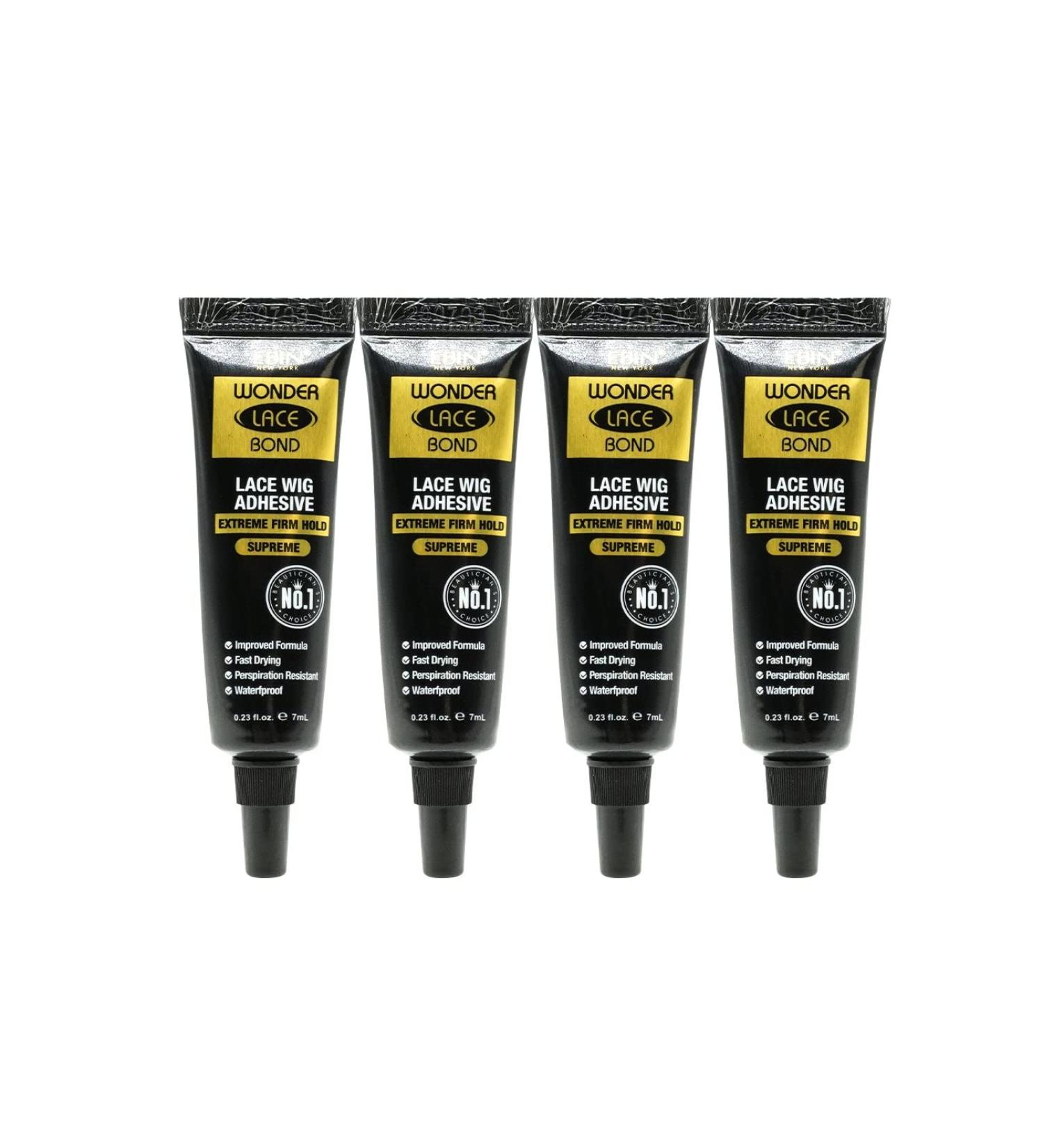 EBIN NEW YORK Wonder Lace Bond Tube Active 4 Pack 0.23fl. Oz Extreme Firm Hold - Waterproof & Latex Free - Buy Online on GoSupps.com