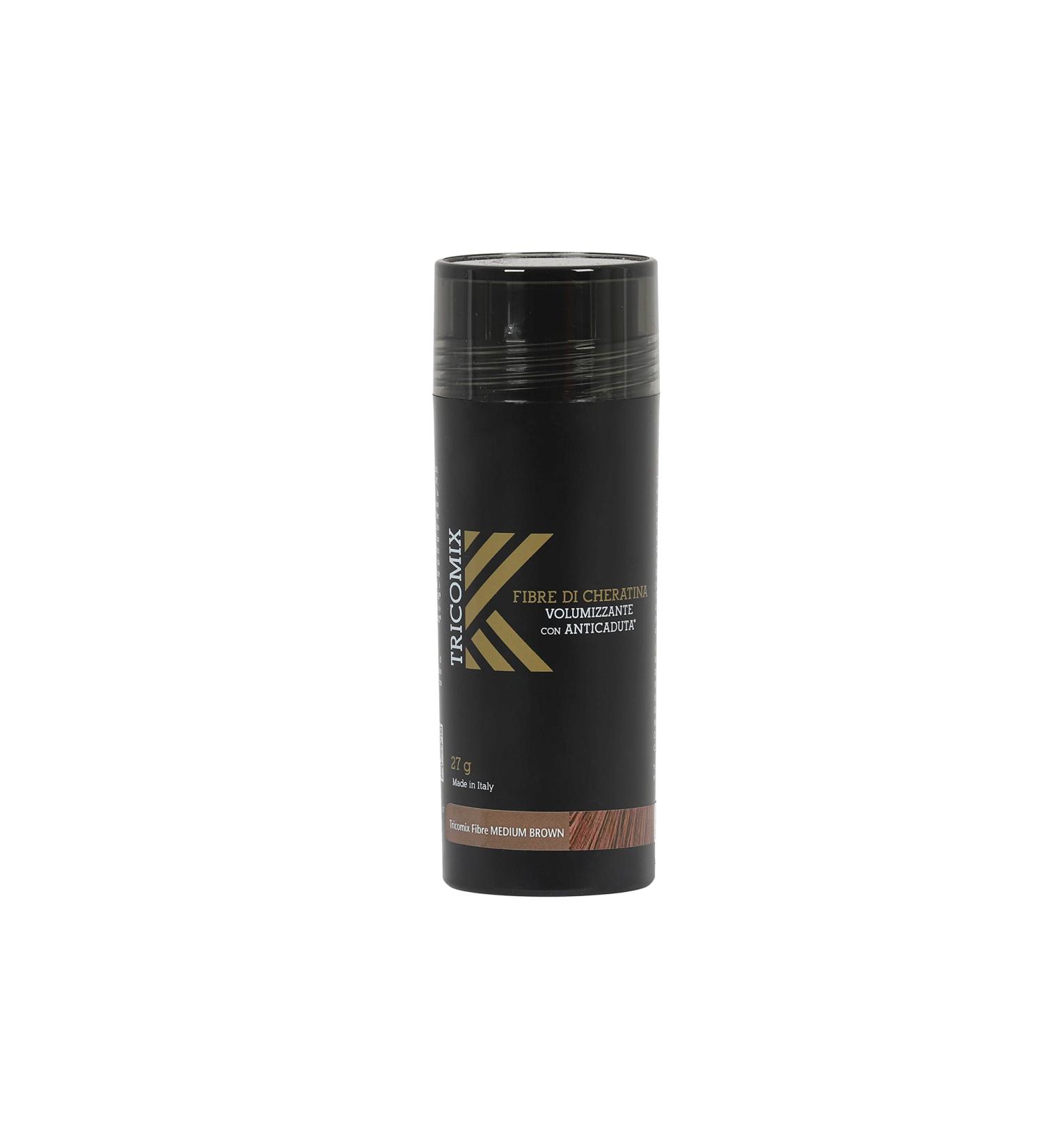 Tricomix Fibre Medium Brown 27gr Volumizing Keratin Fibers With Anti Hair Loss Principles - Buy Online on GoSupps.com