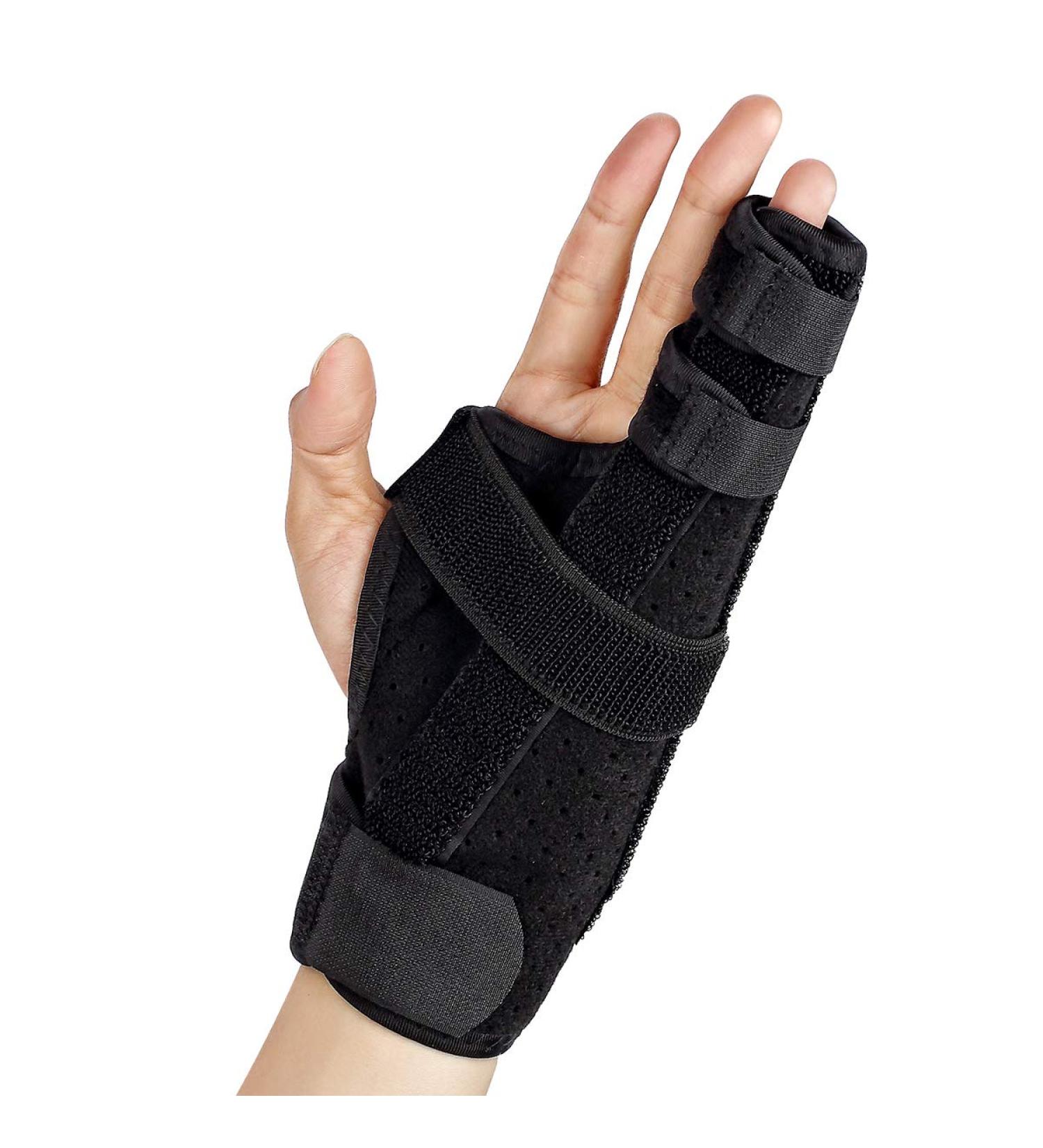 Ultrafun Two Finger Splint Medical Grade Boxer Finger Brace Support for Injuries, Arthritis, Tendonitis - S/M Size - Buy Online on GoSupps.com