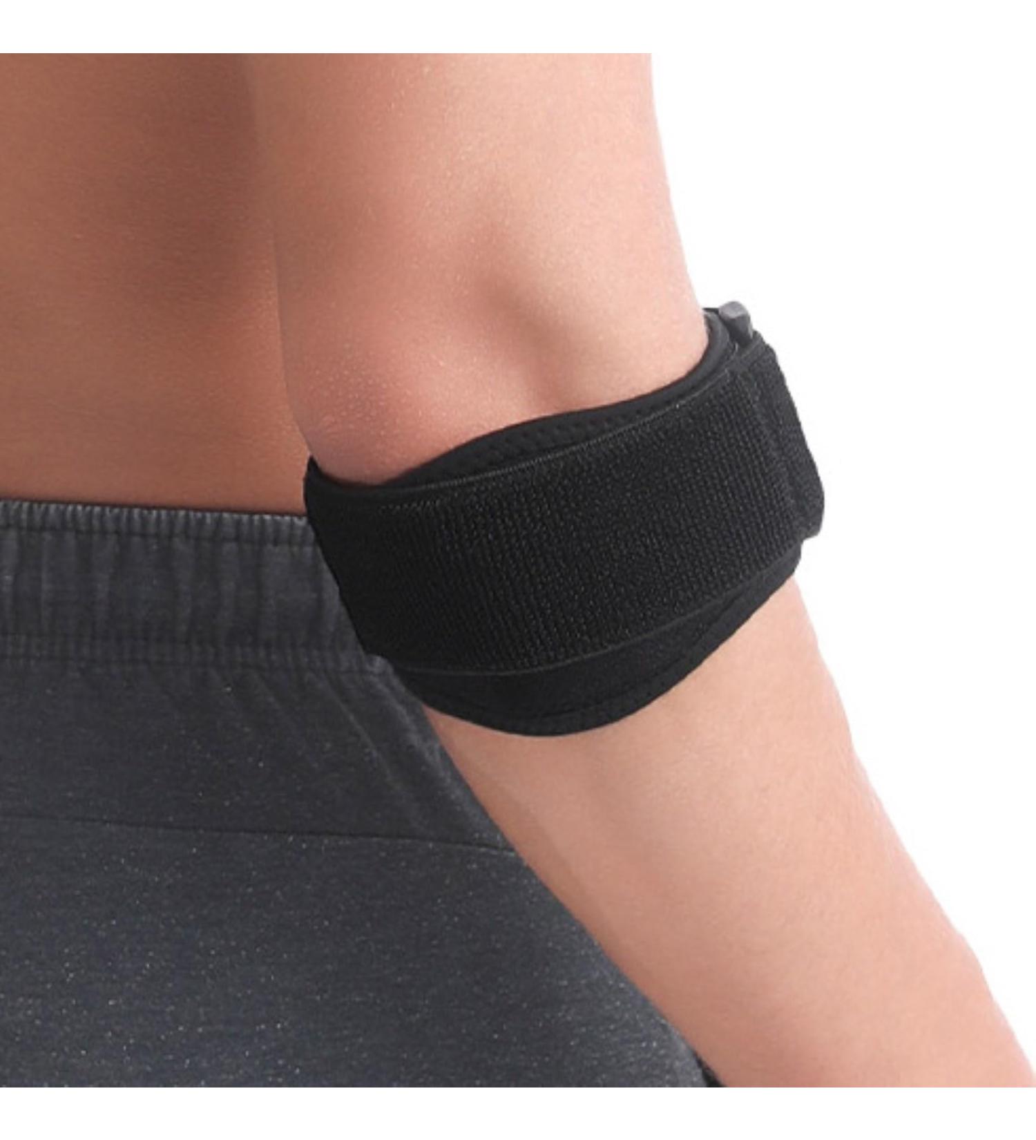 Tennis Elbow Brace - Premium Support & Pain Relief | Adjustable Compression Strap for Effective Treatment - 51.5cm Black - Buy Online on GoSupps.com