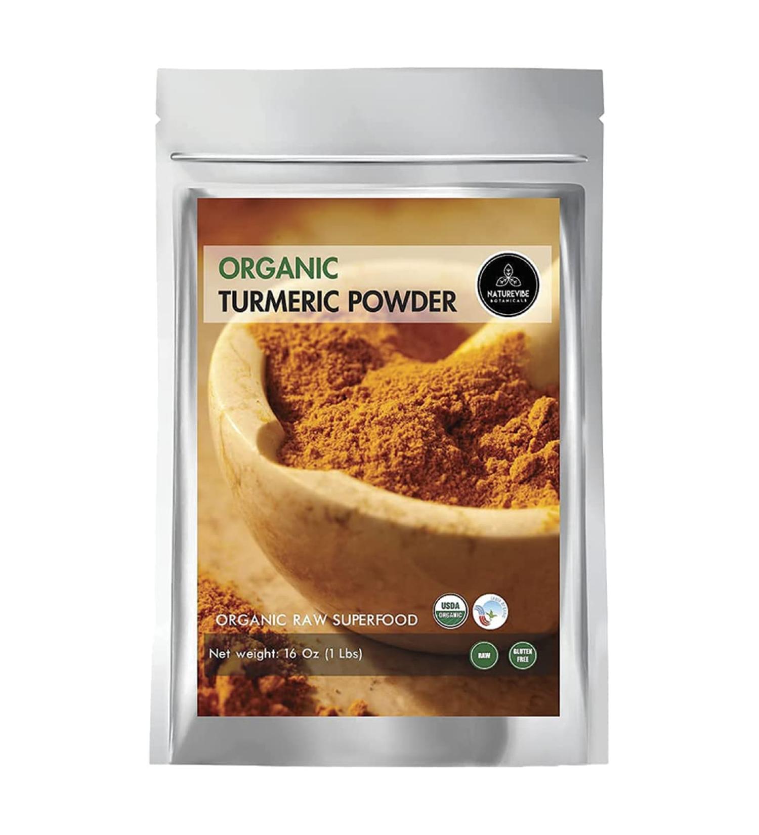 Organic Turmeric Root Powder with Curcumin (1lb) | Gluten-Free, Non-GMO, Keto Friendly | Immunity Booster Indian Seasoning - 16oz - Buy Online on GoSupps.com