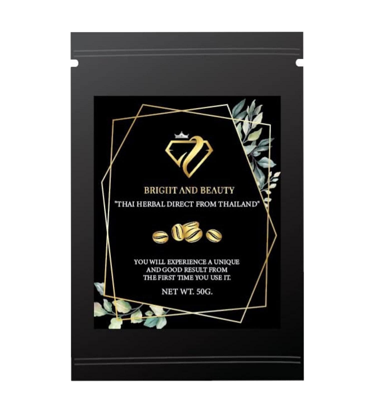 Coffee Thai Herbal Body scrub - Direct from Thailand. You will experience a unique and good result from the first time you use it. Brown Small