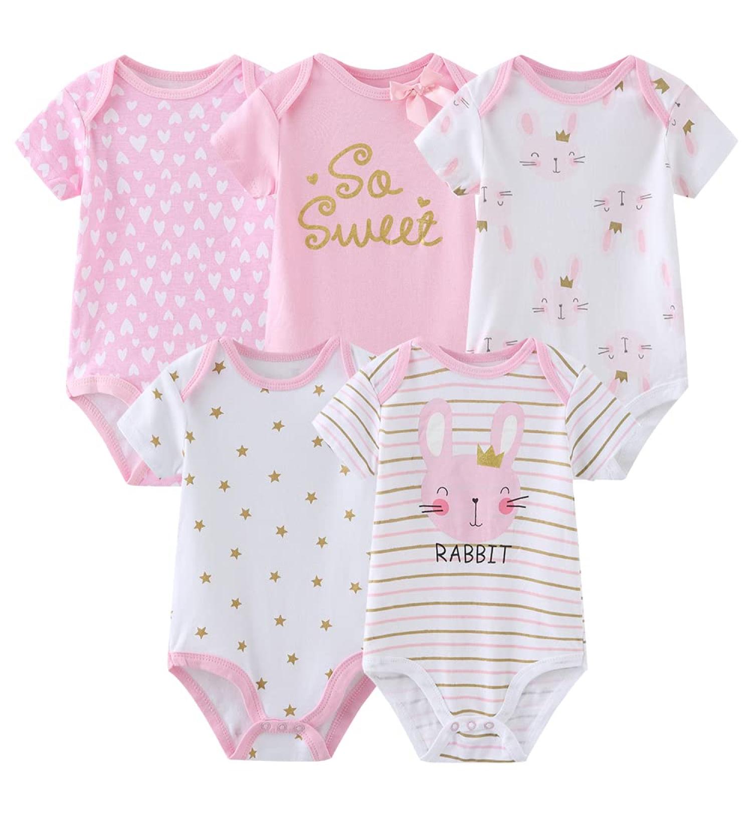 MAMIMAKA Baby Bodysuits & Pants Set | Short Sleeve Onesies for Baby Boys and Girls | 3-6 Months - Buy Online on GoSupps.com