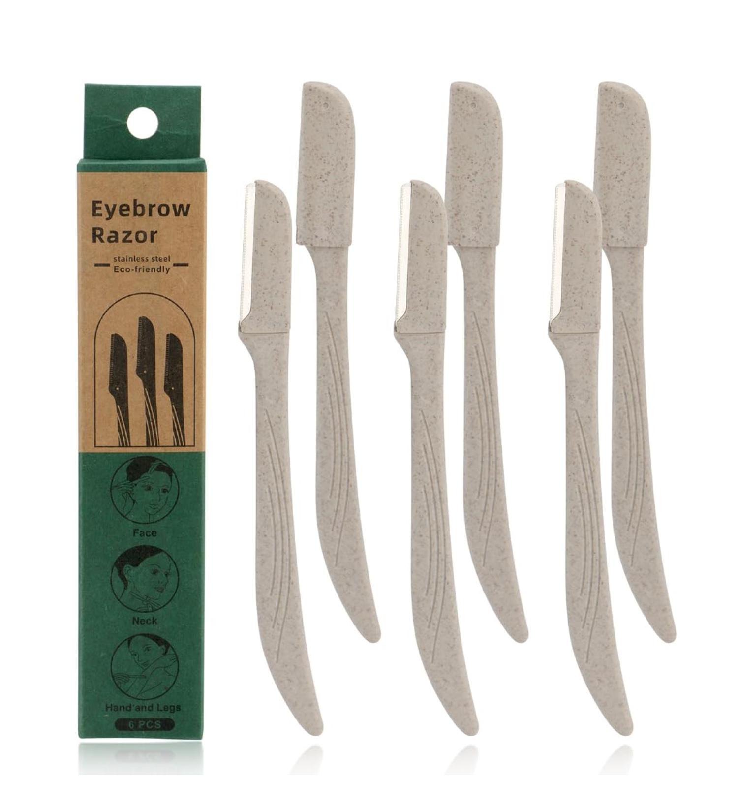 Jocxzi Eyebrow Razor Set - 6-Piece Trimmer for Hair Removal & Dermaplaning - Beauty Shaper for Women - Buy Online on GoSupps.com