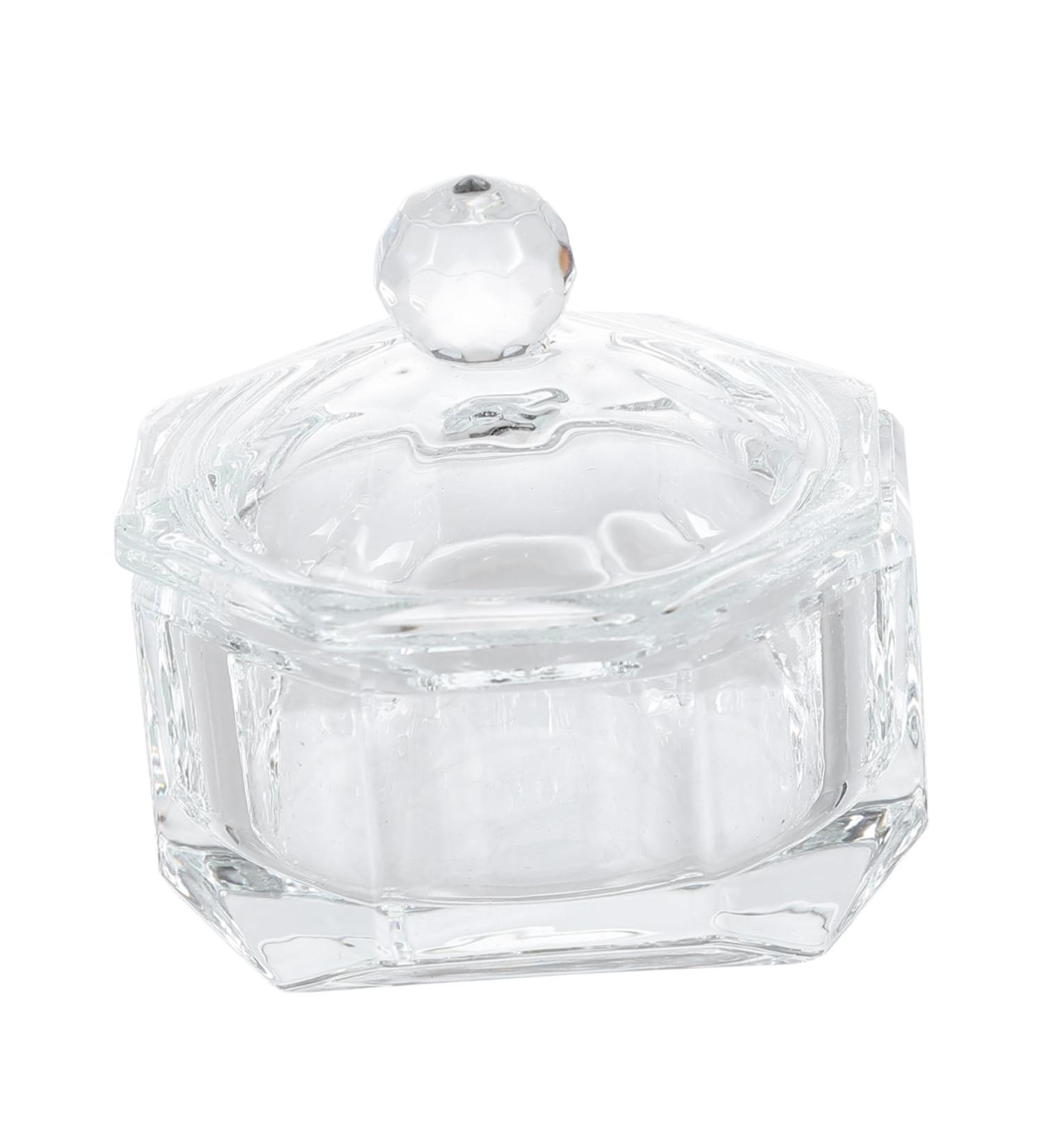 FRCOLOR Nail Art Crystal Cup Nail Clamps Nail Polish Stand Shot Glasses Plastic Glass Cup for Nail Powder Container with Lid Candy Bowl Nail Art Liquid Cup Diamond - Buy Online on GoSupps.com