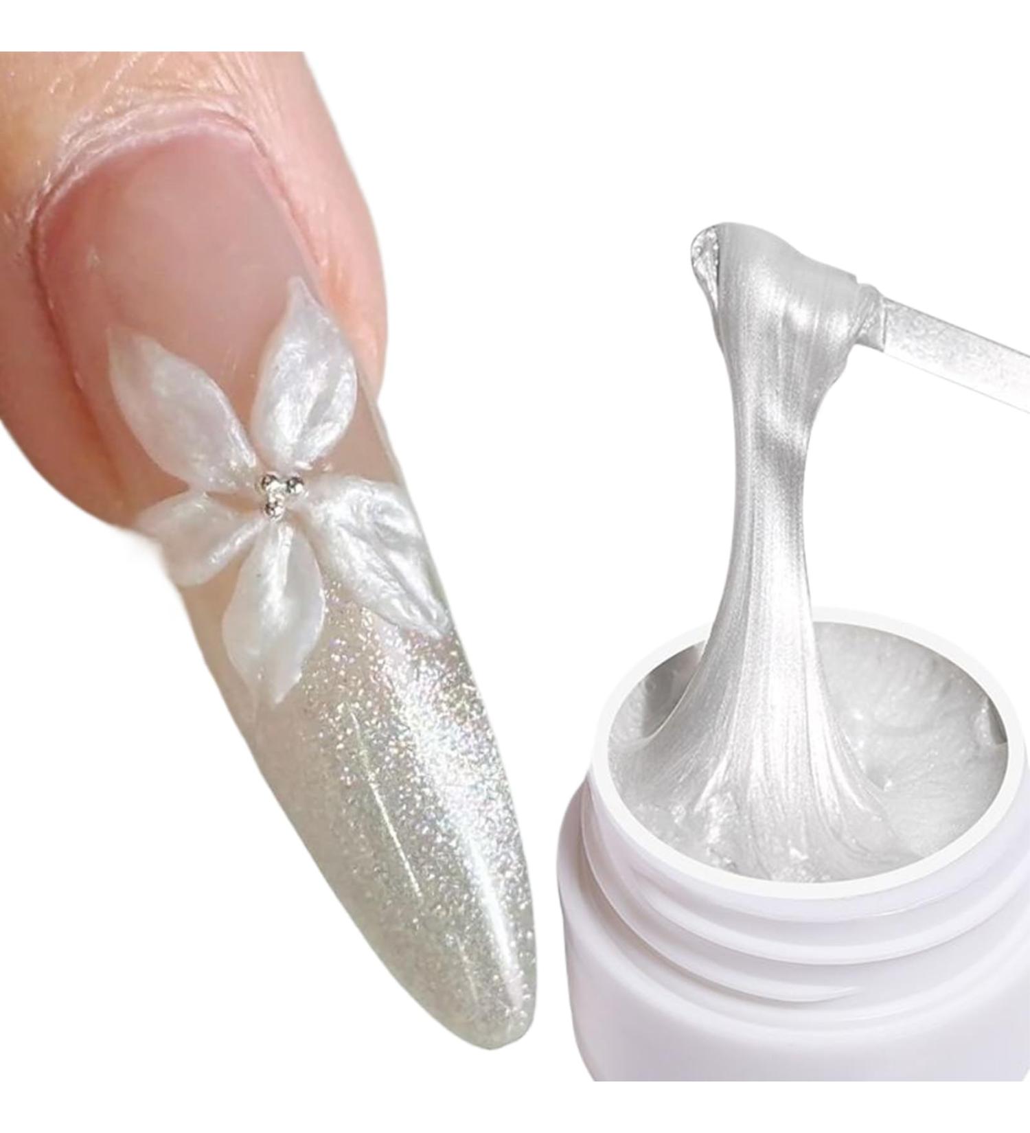  demaxiyad 3D Nail Sculpting Gel | 8ml Pearlescent Non-Sticky 3D Floral Nail Art Builder Gel | For Home Salon Daily Use Travel Holidays Birthdays Christmas Weddings Dates Parties - Buy Online on GoSupps.com