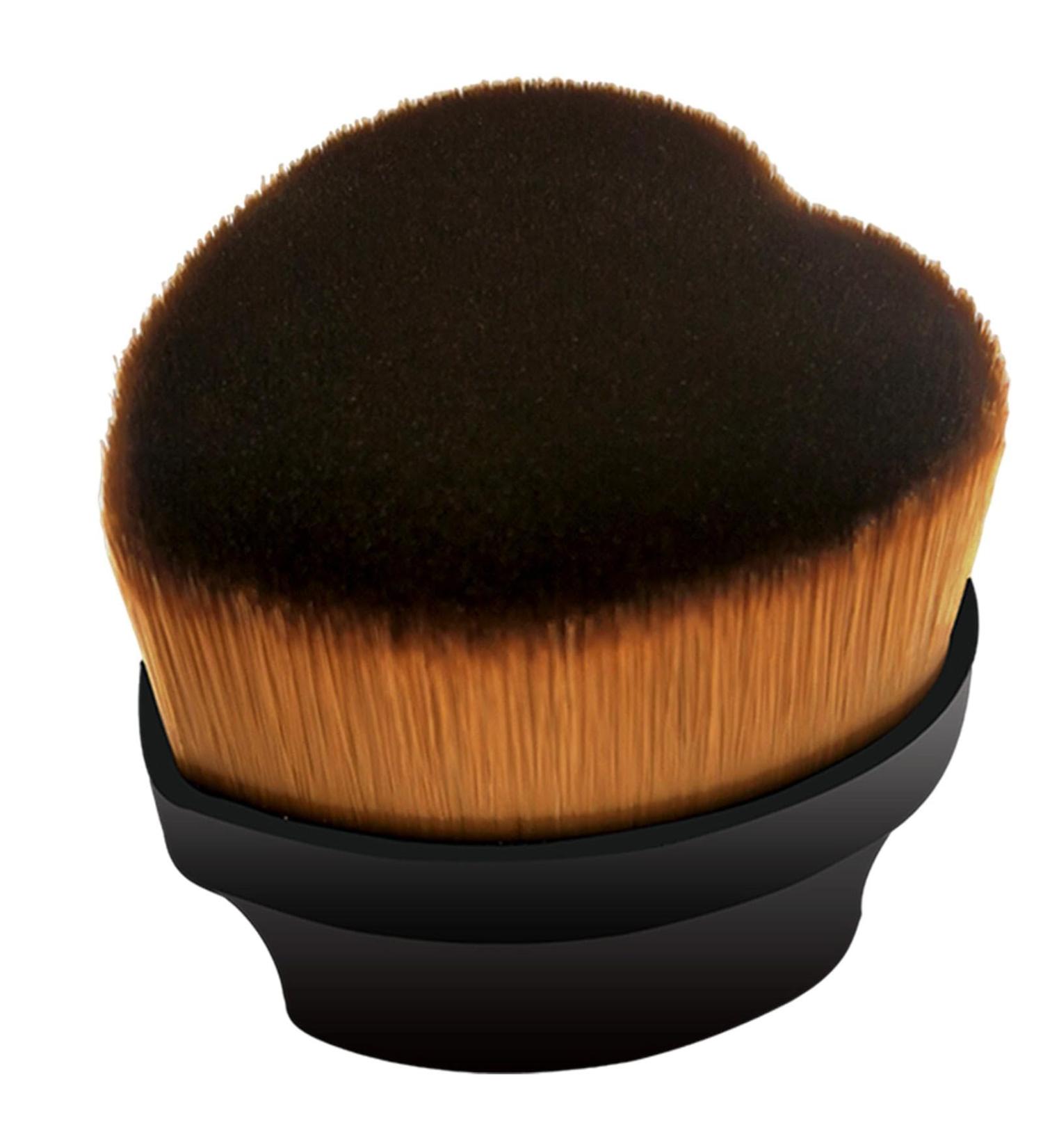 Applicator Brush for Liquid Foundation Blending Brush for Liquid Foundation - Concealer Brush Heart Shaped Liquid Powder Foundation Brush for Dating Travel Business Trip Black - Buy Online on GoSupps.com
