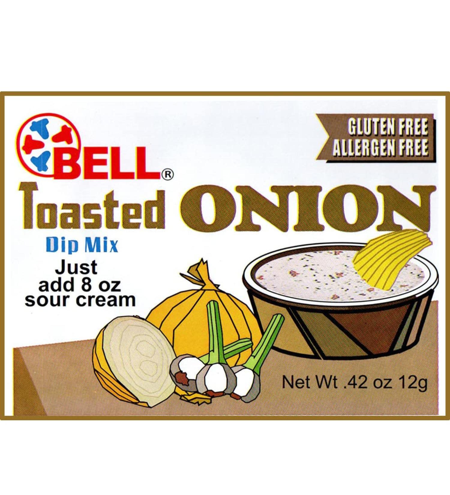 Toasted Onion Dip Mix, Gluten Free & Allergen Free 0.50 Ounce (8 Pack)