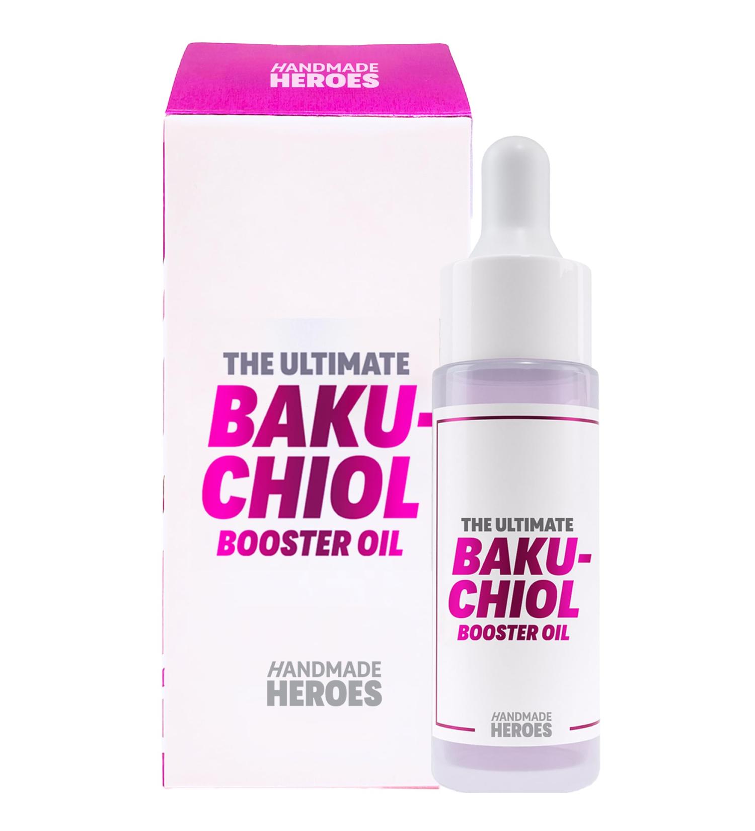 Handmade Heroes 2% Bakuchiol Oil with Sugarcane Squalane All Natural Retinol Alternative Facial Oil For Radiant and Line Smoothing Travel size skincare 0.3 fl oz 0.33 Fl Oz - Buy Online on GoSupps.com