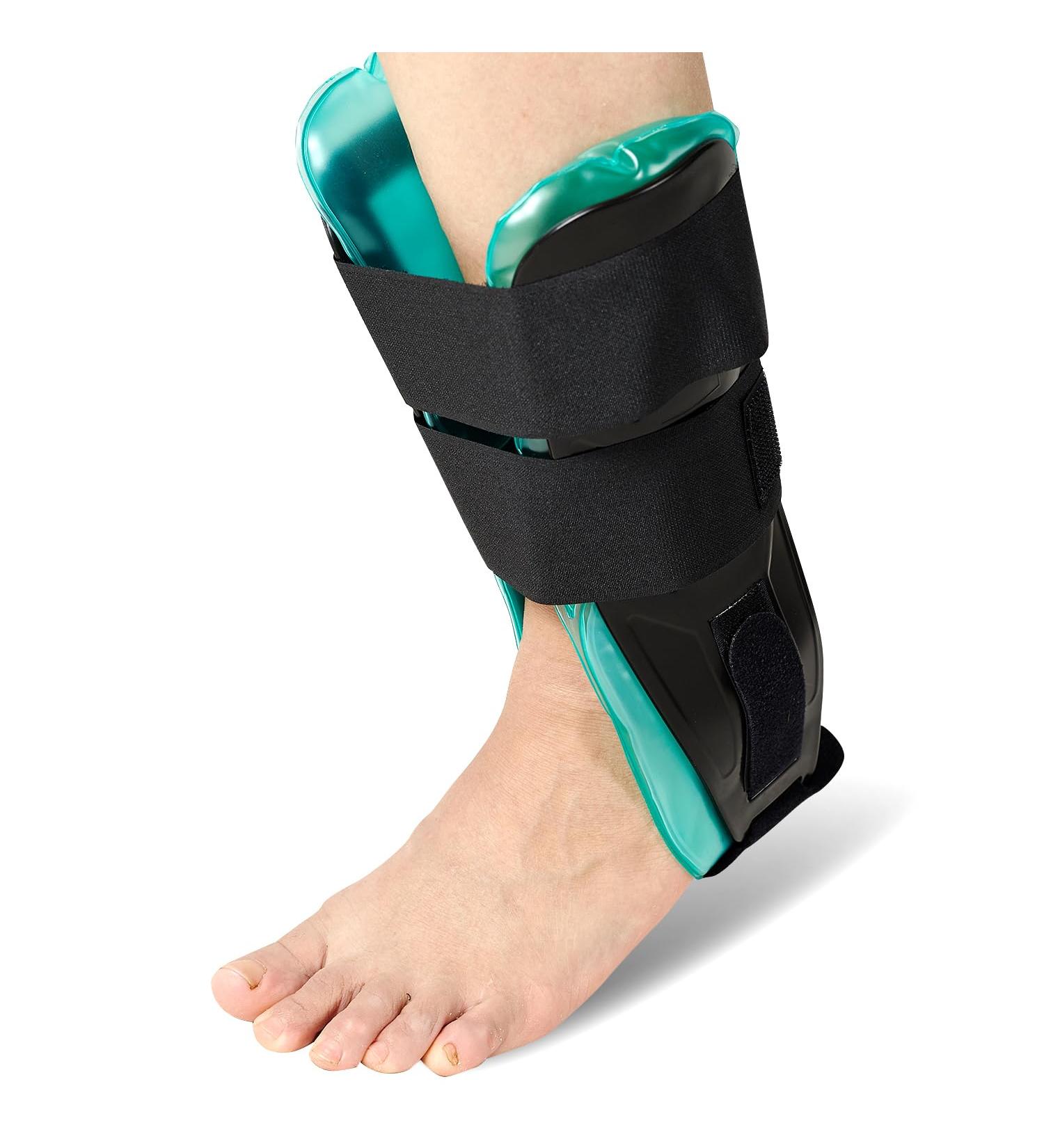 Buy Air Gel Ankle Brace Stirrup Splint for Sprains & Tendonitis Cold Compress & International Shipping Available - Buy Online on GoSupps.com