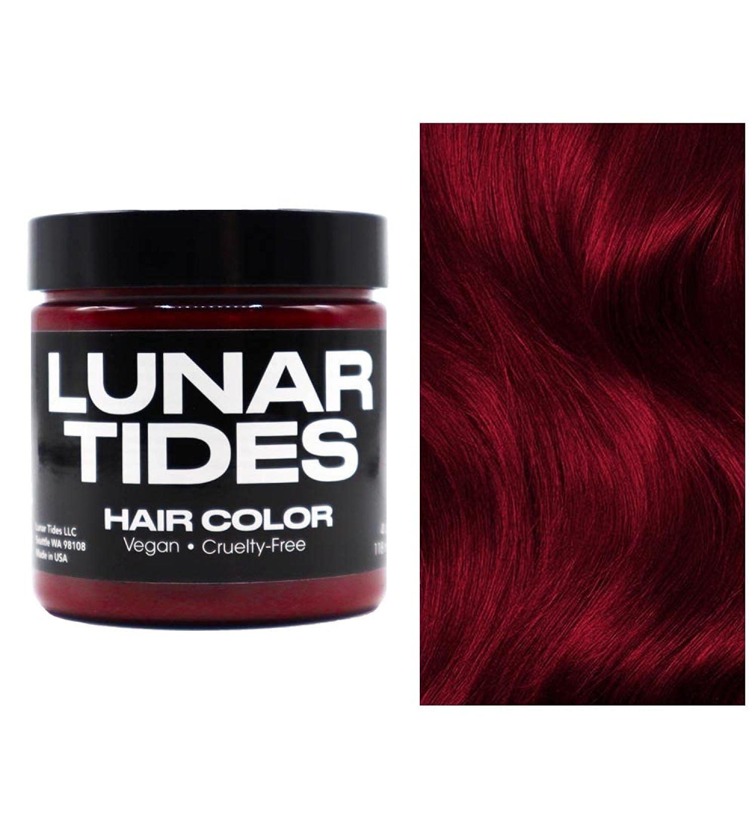 Lunar Tides Blood Moon Red Semi Permanent Hair Dye 118ml - Vibrant Color Long-Lasting & International Shipping - Buy Online on GoSupps.com