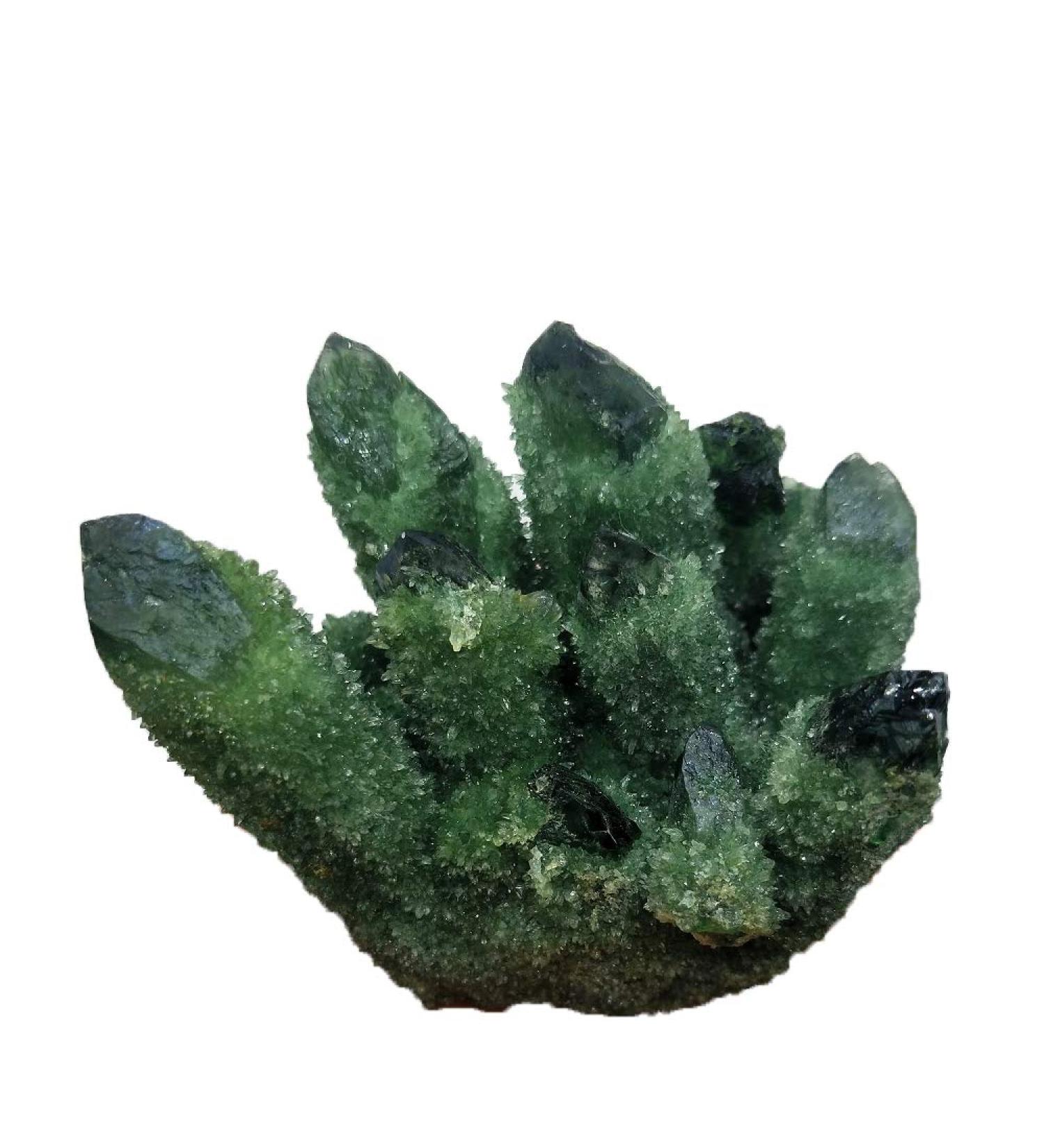 Natural Crystal Rough Green Quartz Crystal Cluster Natural Quartz Minerals Specimen - Buy Online on GoSupps.com
