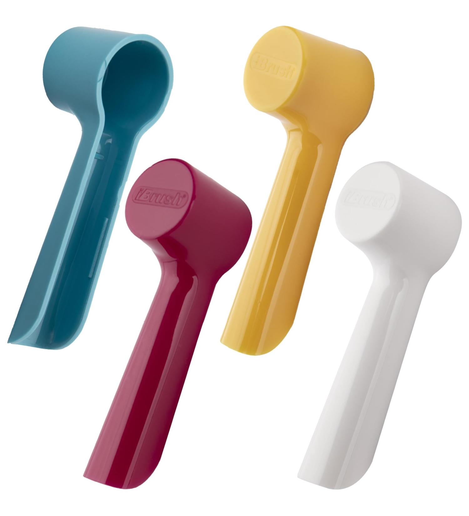 Ibrush toothbrush case - toothbrush covers 4 pieces of electrical toothbrush heads toothbrush cover travel toothbrush etui protective cover head covers travel toothbrush protective cap 1 piece (1 Pack) Mix color