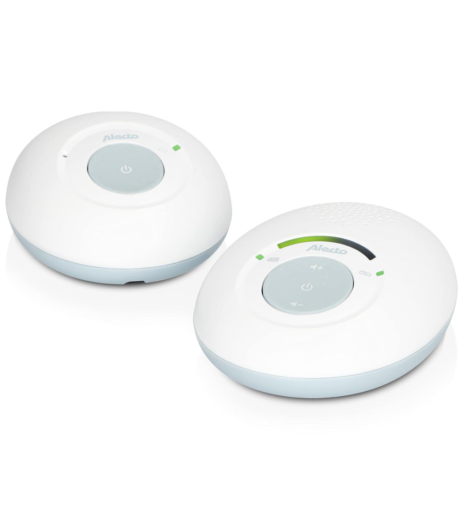 Alecto DBX110 Digital Babyphone - DECT Baby Monitor with 300m Range Compact Design LED Volume VOX Function & Low Radiation - White - Buy Online on GoSupps.com