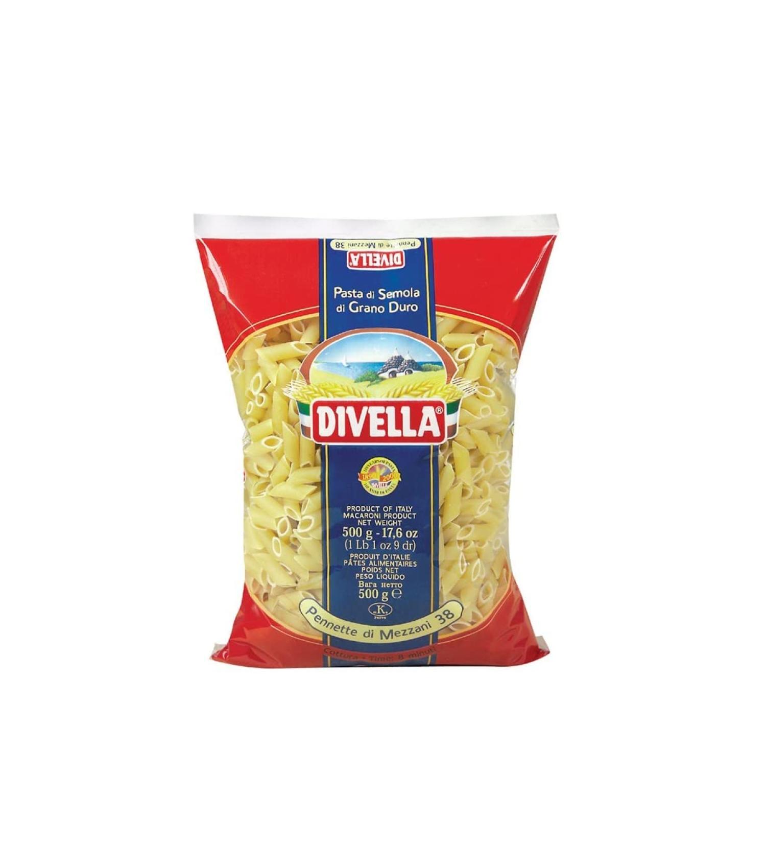 Divella 038 Pennette Di Mezzani Gr.500