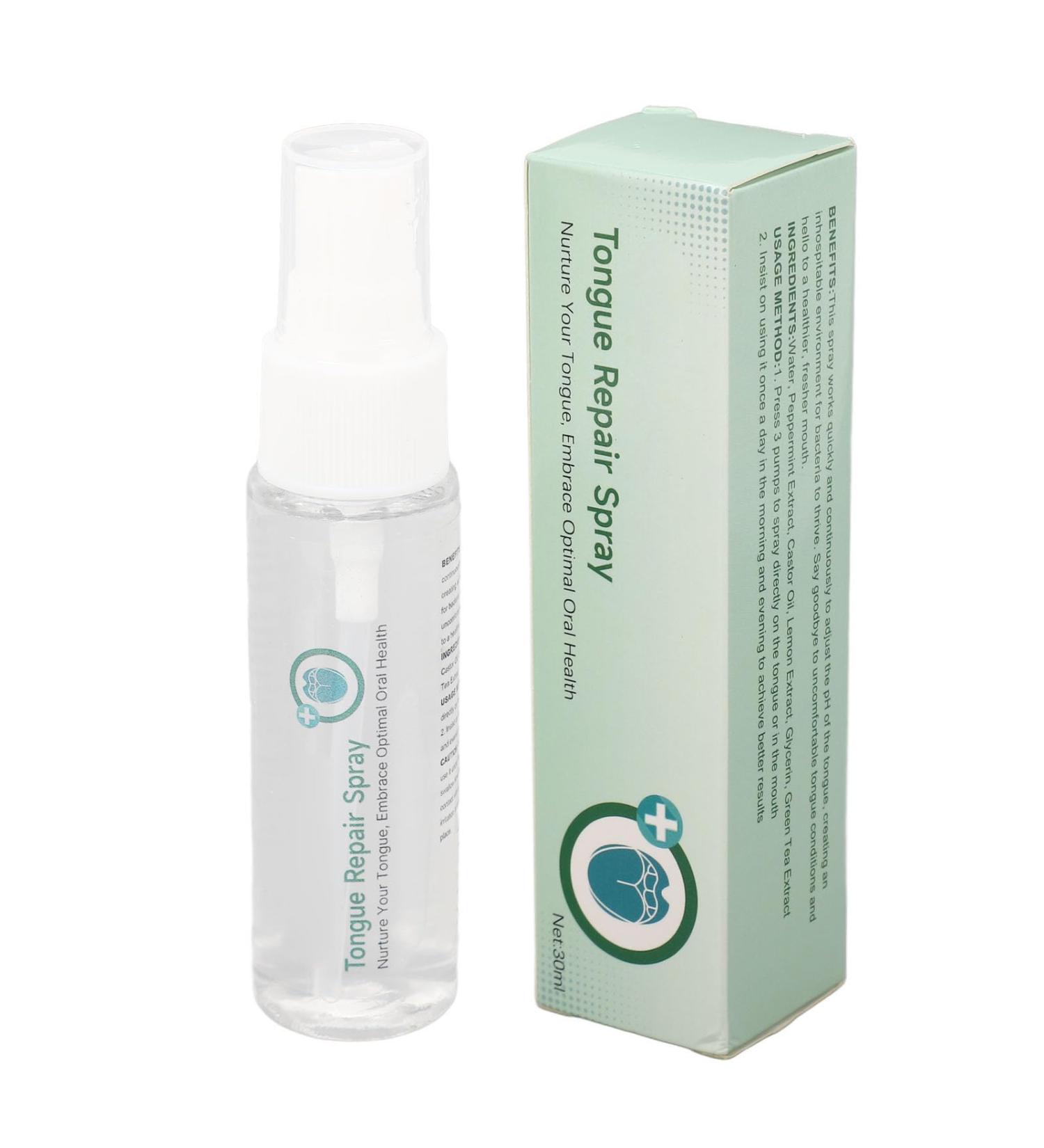 Spray De Soulagement de la Langue Fissur e 3 Pi ces Spray De R paration de la Langue 30 Ml R duire le Gonflement Spray De Traitement De Soulagement de la Langue Pour la Mauvaise Haleine - Buy Online on GoSupps.com
