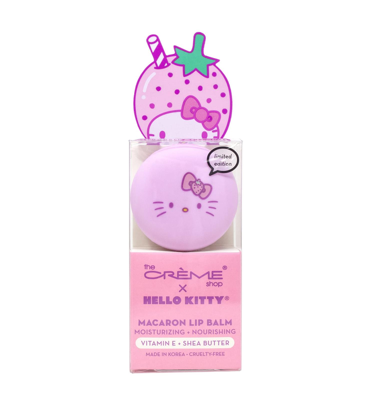 Hello Kitty Macaron Lip Balm - Strawberry Rose Latte by The Cr me Shop - Buy Online on GoSupps.com