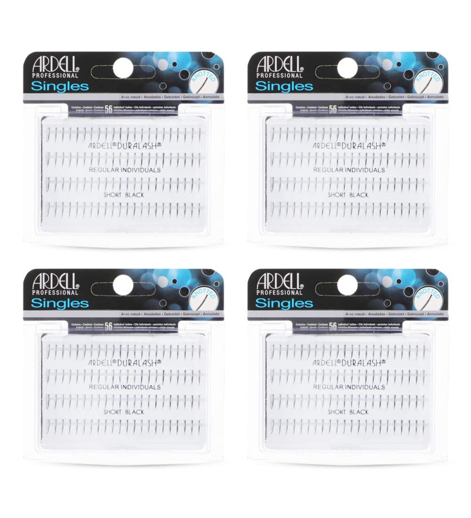 Ardell False Eyelashes Regular Short Black 4 Pack - Natural Look and Easy Application - Buy Online on GoSupps.com