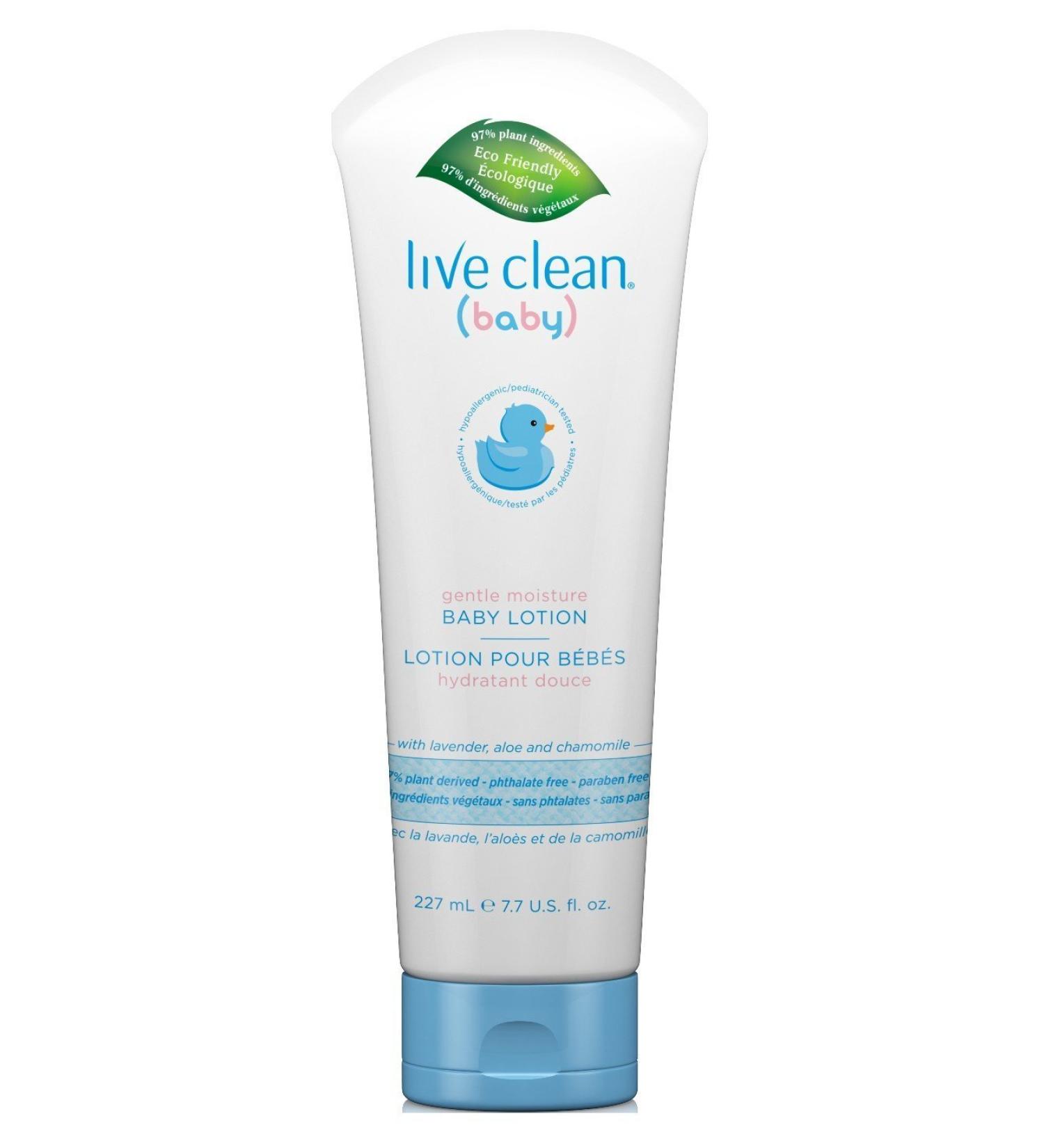 Live Clean Baby Moisturizing Baby Lotion Organic Eco Friendly Natural 227 Ml (7.7 Fl Oz) (Pack of 2)