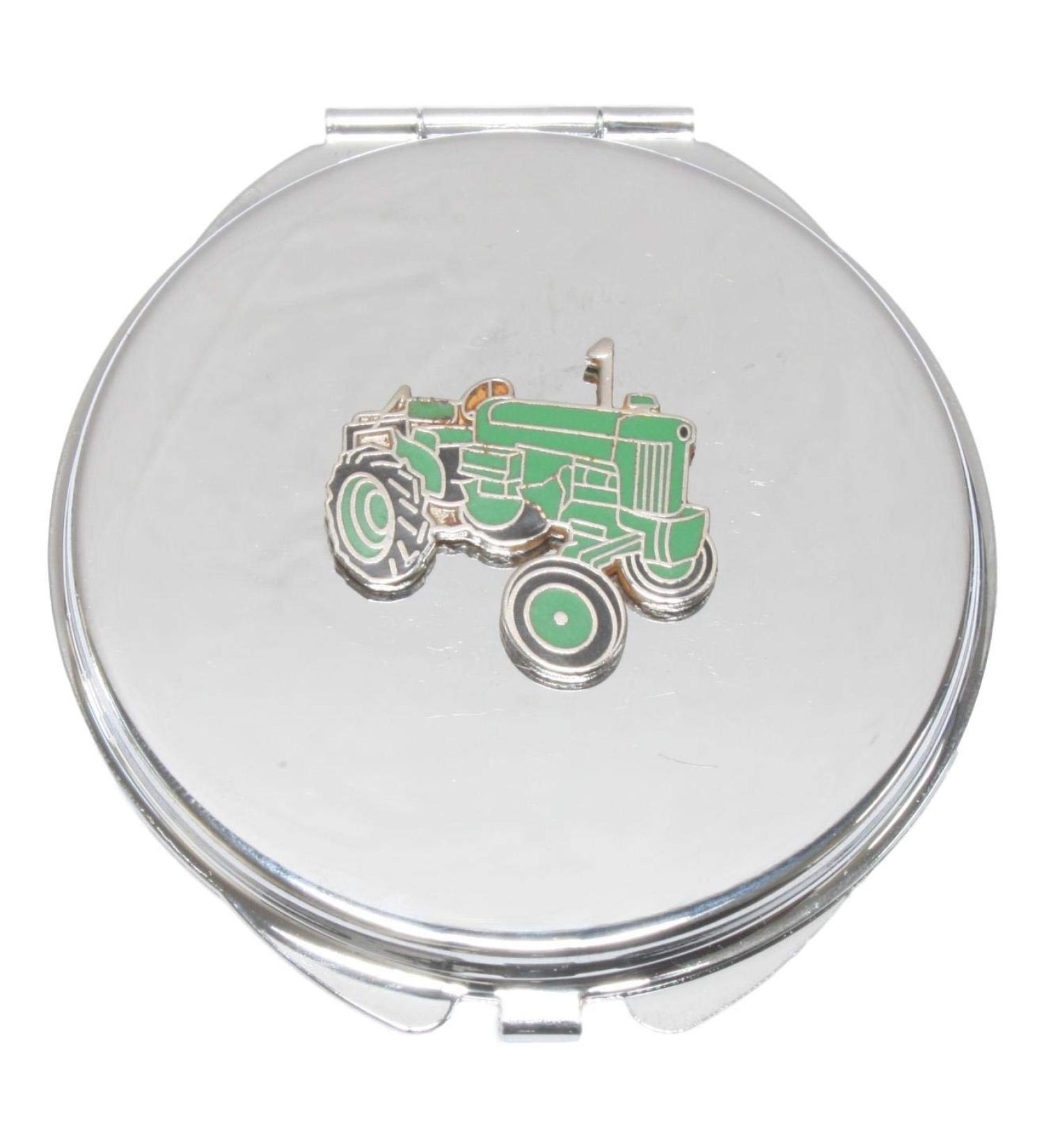 Green Tractor Enamel Compact Mirror Handbag Gift With Free Engraving 161 - Buy Online on GoSupps.com
