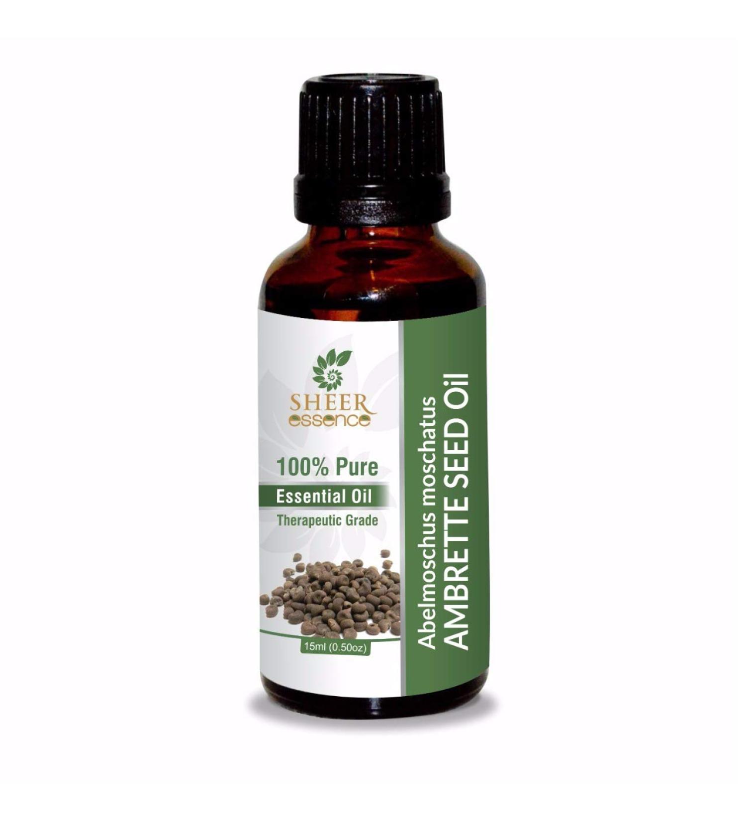 Ambrette Seed Oil 15 ML - 100% Pure Natural Therapeutic Grade Essential Oil | Uncut & Undiluted Abelmoschus Moschatus - Shop Now - Buy Online on GoSupps.com