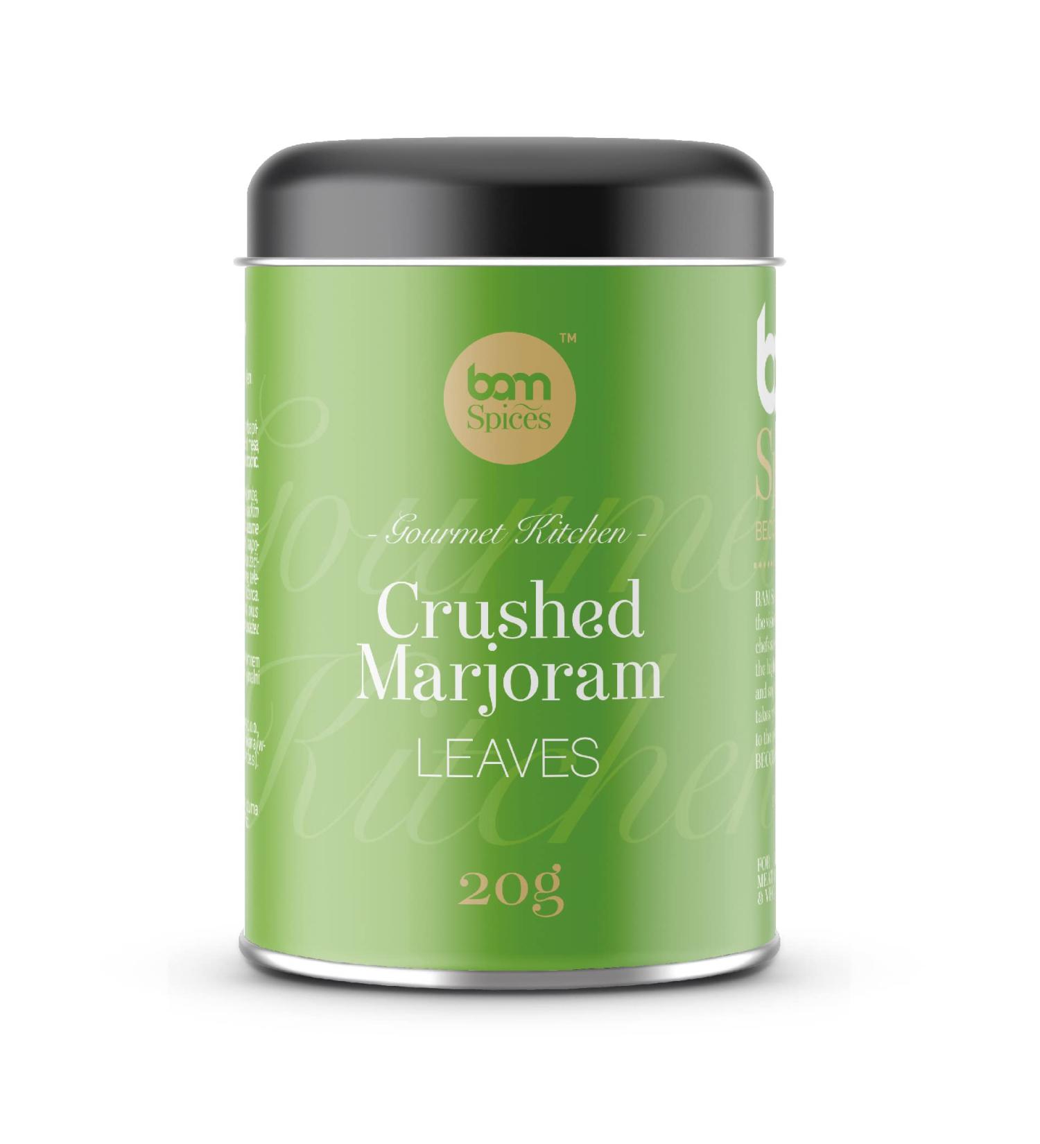 BAM Spice Marjoram Dried Herb Leaves Coarsely Crushed Seasoning 20 g - Buy Online on GoSupps.com