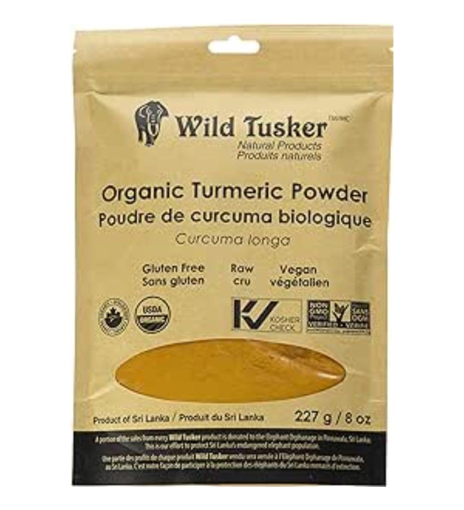 Wild Tusker Organic Turmeric Powder 227g - Buy Online on GoSupps.com