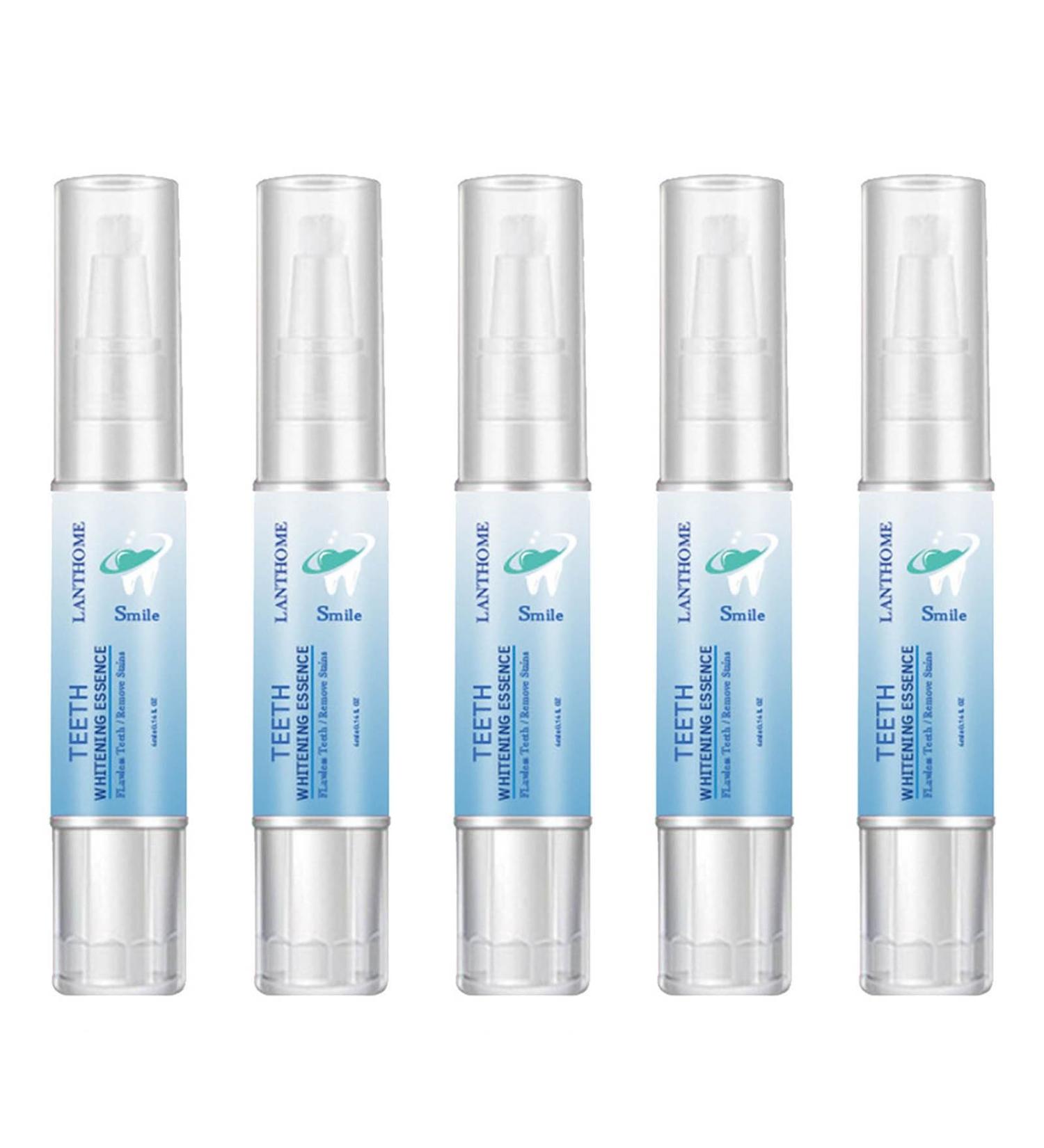 5-Piece Tooth Whitening Pen Kit | Pain-Free Teeth Bleaching | Quick Stain Removal for Bright White Smile - Buy Online on GoSupps.com