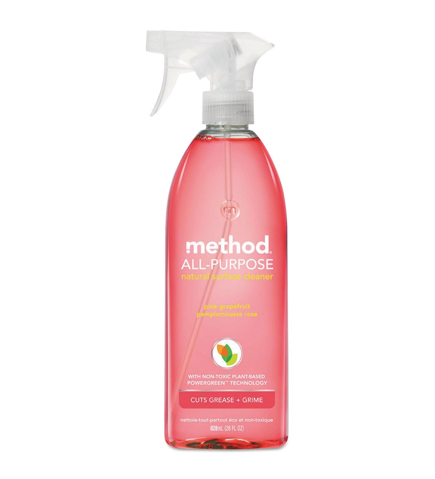Method All Surface Cleaner - Pink Grapefruit, 28 oz - Nontoxic & Naturally Derived Formula - Buy Online on GoSupps.com