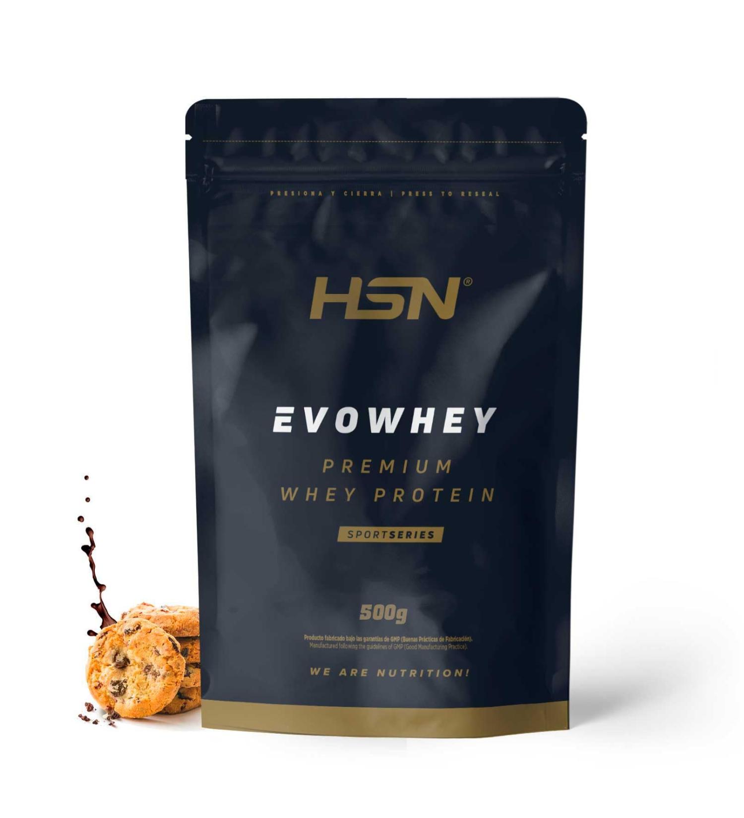 HSN HSN Evowhey Protein 2.0 Whey Protein Concentrate | Chocolate Biscuit Flavour 500g 17 Takes Per Pack | Whey Protein Concentrate | Non-GMO Vegan Gluten Free & Soy Free - Buy Online on GoSupps.com