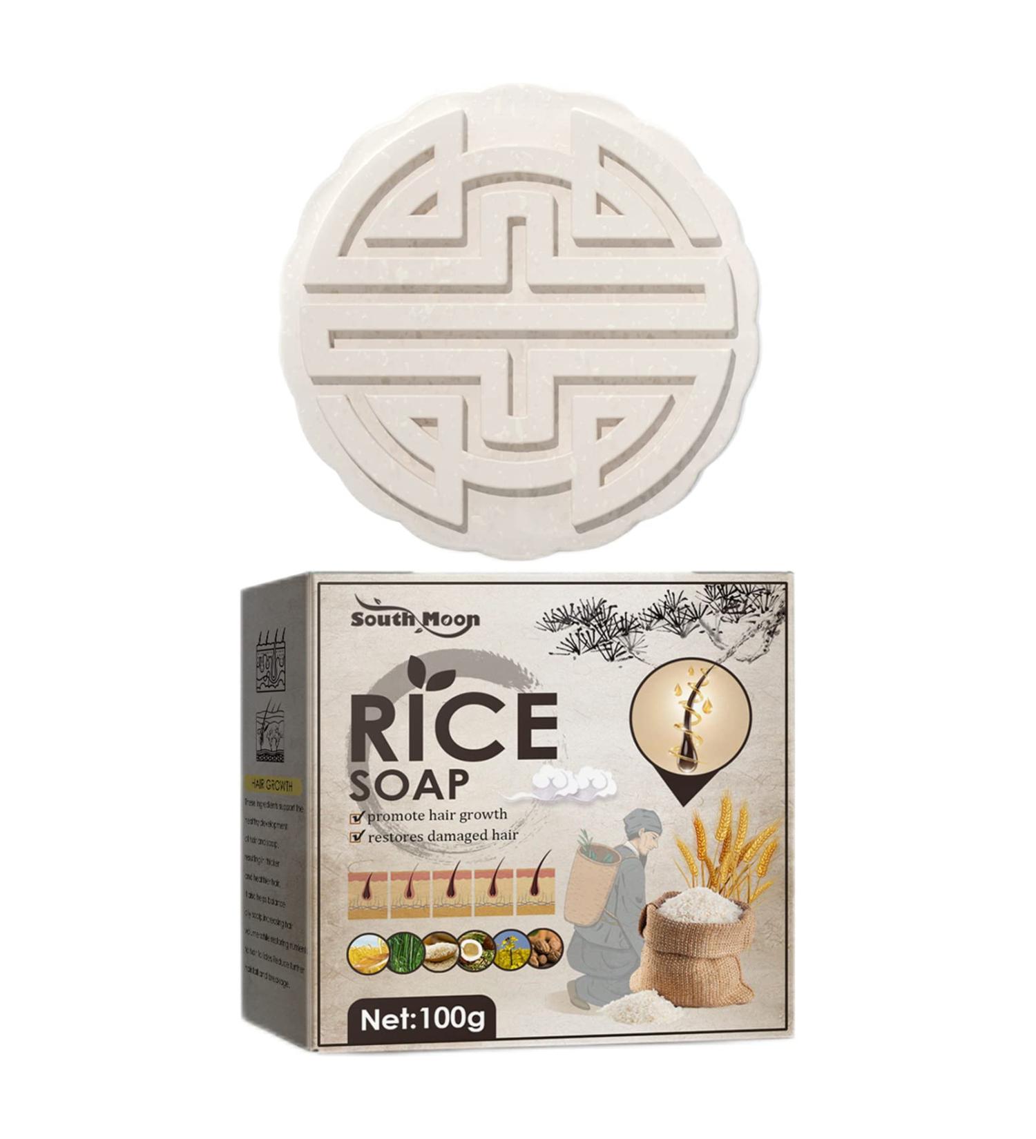 EUBEISAQI Shampoo and ConditionerRice Water Shampoo and Conditioner Moisturizing antidandruff hair soap Rice water shampoo and conditioner for dry damaged hair 100g - Buy Online on GoSupps.com