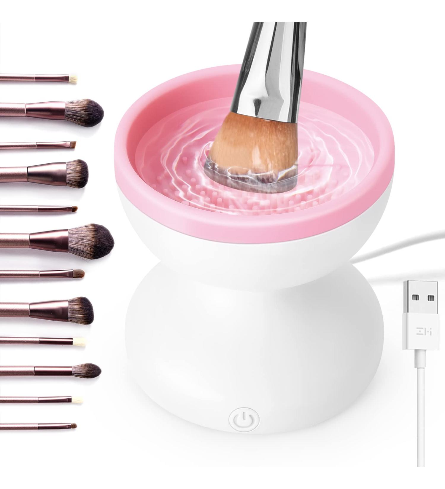 FANSJY Portable USB Makeup Brush Cleaner Machine - Electric Cleaner for Makeup Brushes, Sponges, and Powder Puffs - Birthday Gift for Her - Buy Online on GoSupps.com