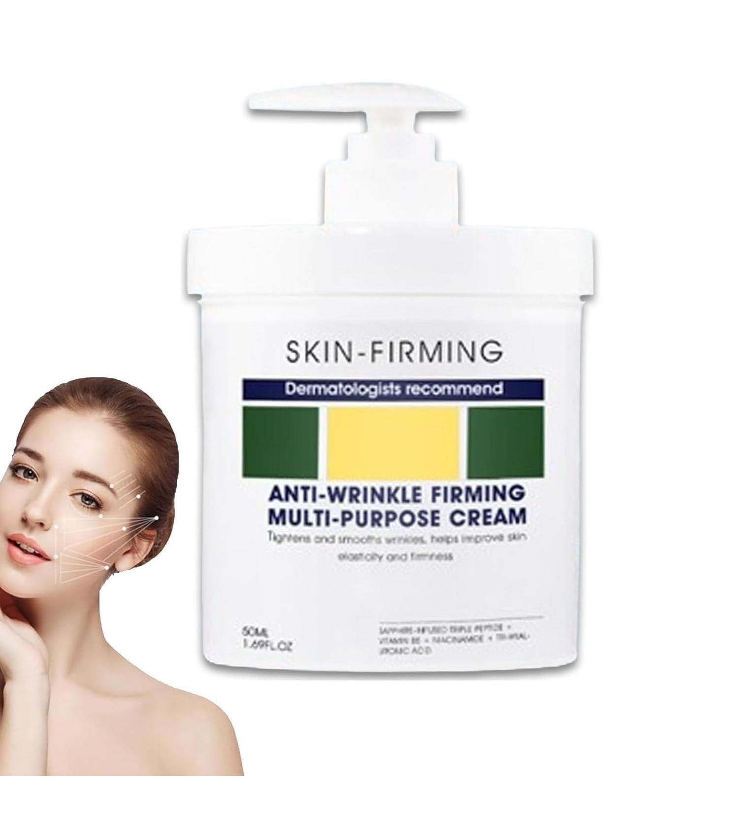 Advanced Firming & Anti-Wrinkle Cream - Deep Hydration Rejuvenating Serum for All Skin Types - Multi-Purpose Skin Firming Solution (1 Bottle - Buy Online on GoSupps.com