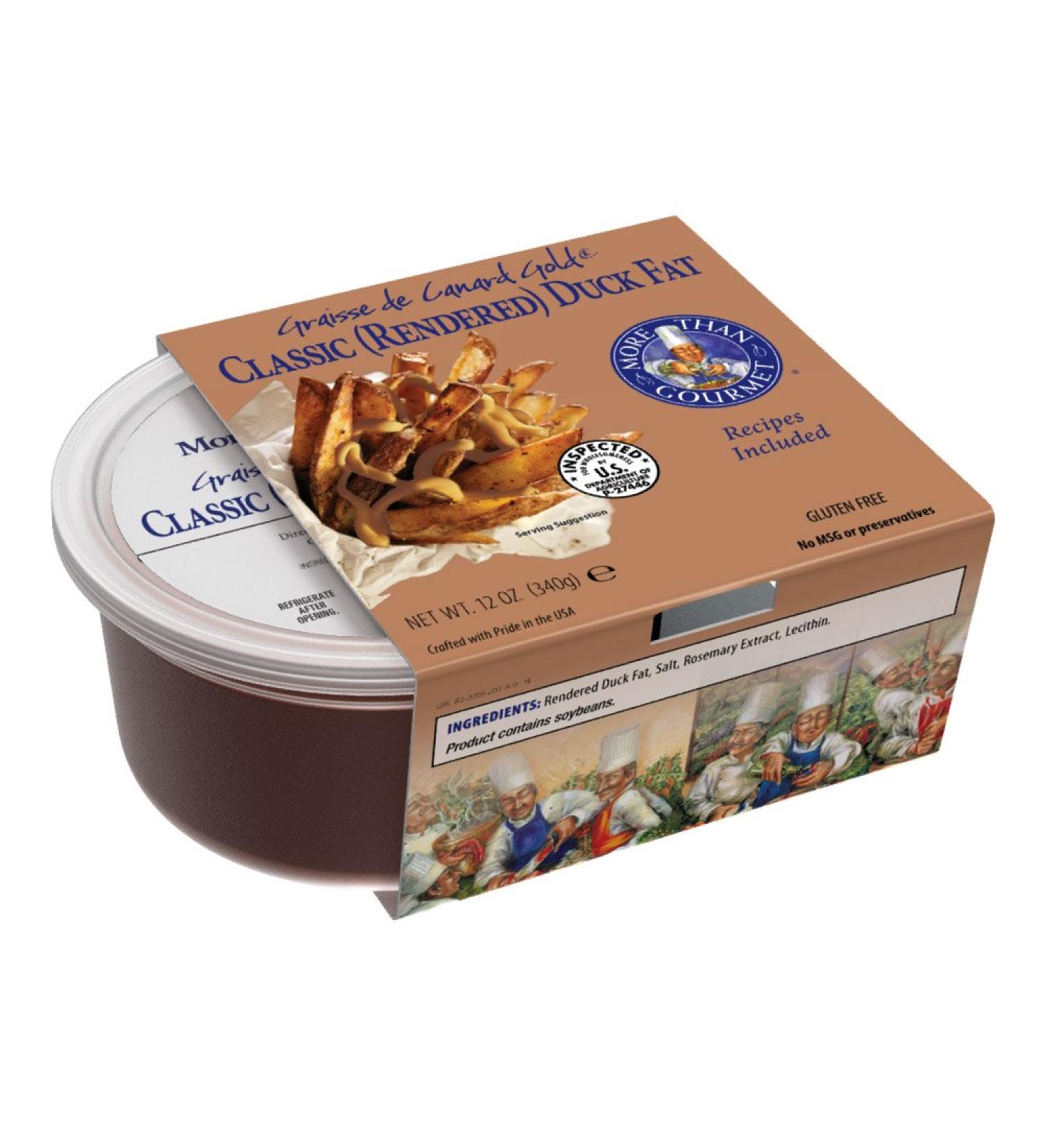 More Than Gourmet Graisse De Canard Gold Rendered Duck Fat 12-Ounce - Premium Quality Cooking Fat - Buy Online on GoSupps.com