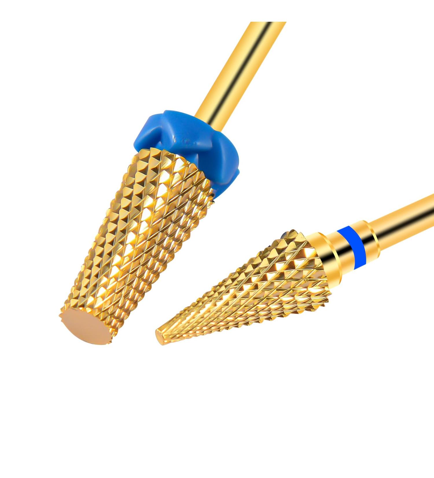 CGBE Nail Miller Attachments - 2 Pcs Wolfram Carbide Bits for Gel & Acrylic Nails | Medium Grain | 3/32 Milling Bits for Manicure & Pedicure - Cone & Pointed Cone Shapes - Buy Online on GoSupps.com