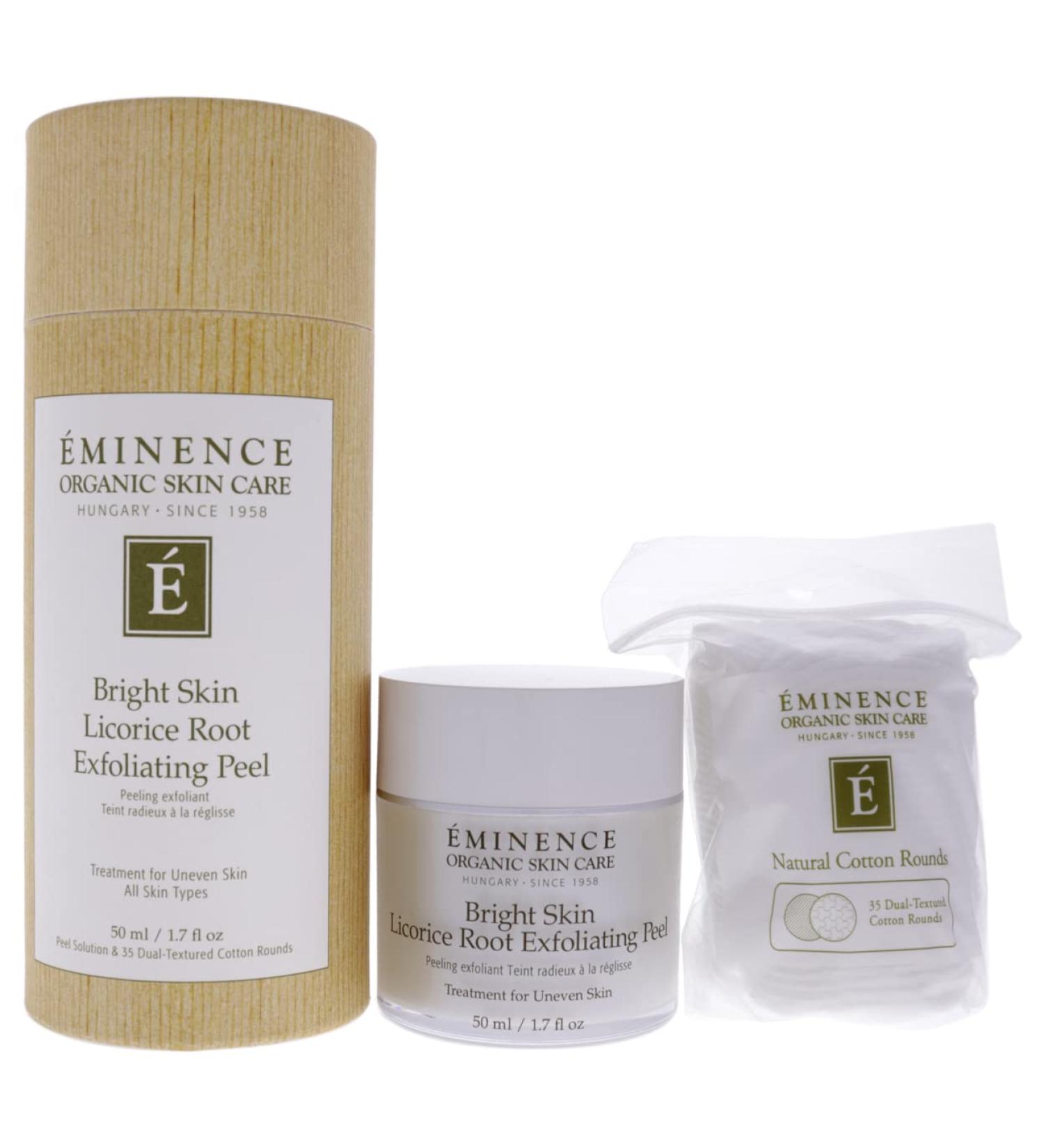 Eminence Bright Skin Licorice Root Exfoliating Peel by Eminence for Unisex - 1.7 oz Peel
