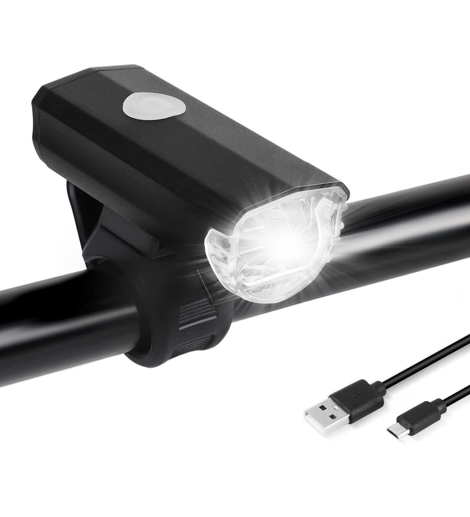 Buy USB Rechargeable Bicycle Lights - StVZO Approved Front Lamp IPX4 Waterproof 2 Modes - Perfect for Kids & Adults - Buy Online on GoSupps.com
